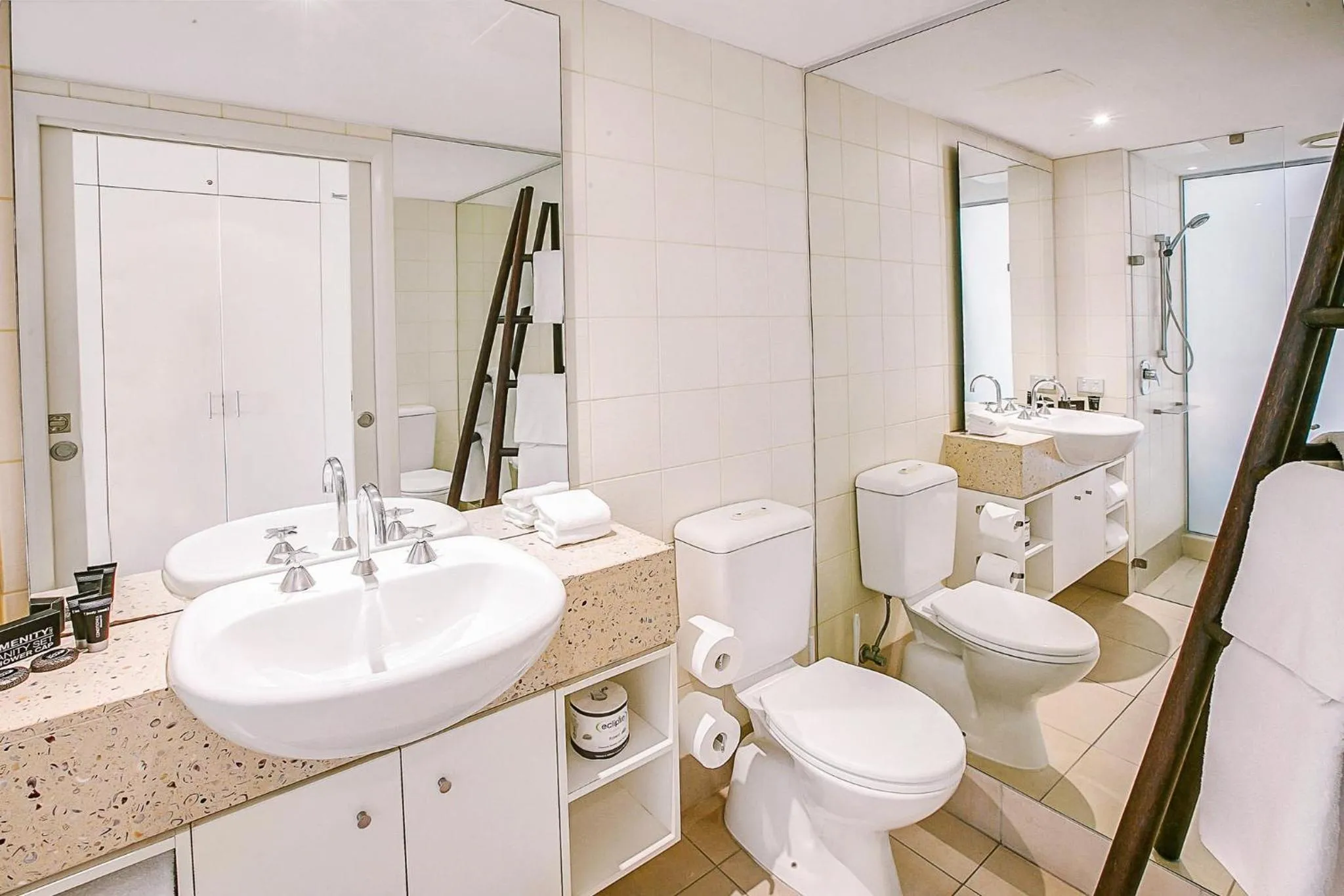 Shower in Elysium Private Apartments at Beach Club & Spa