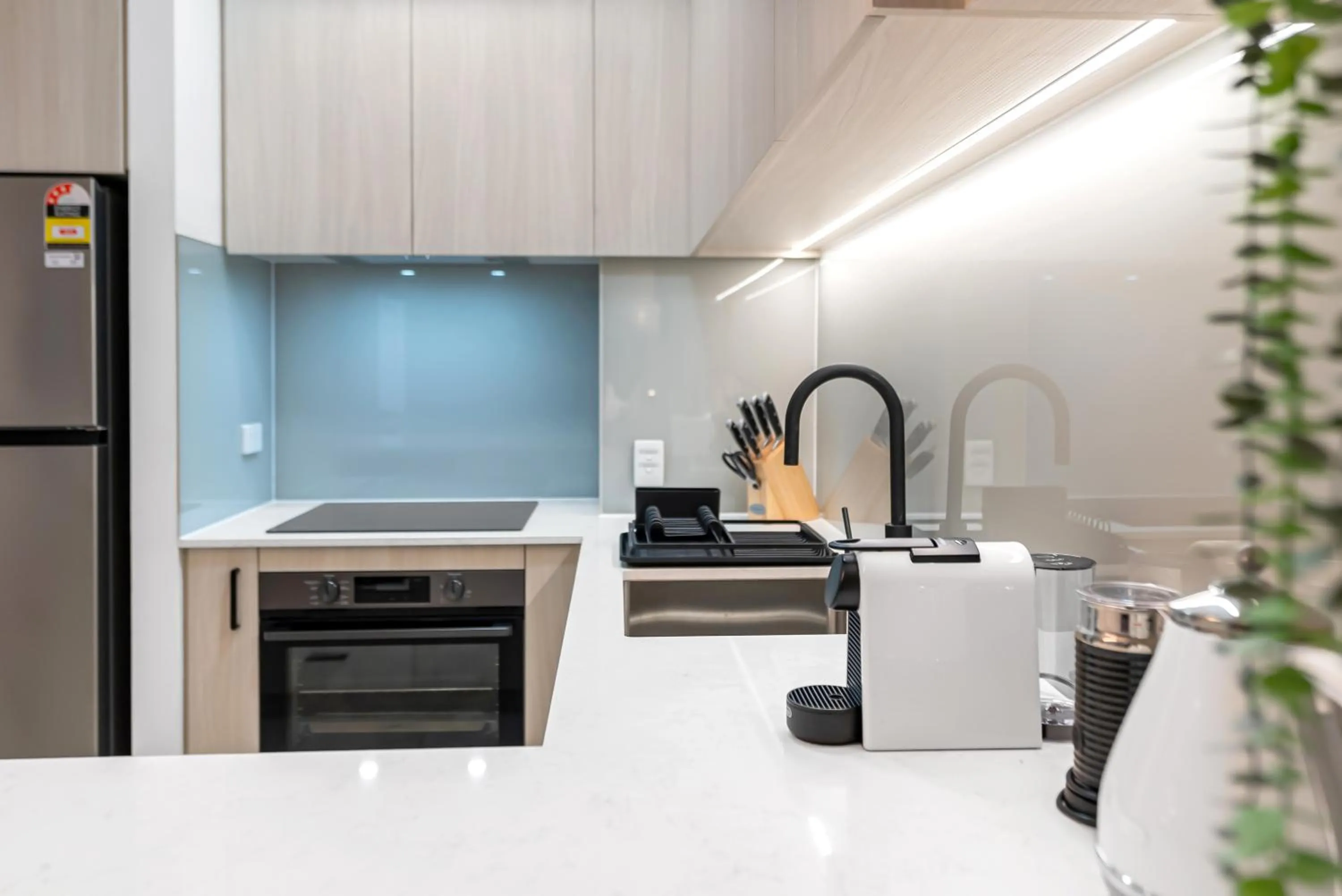 Kitchen or kitchenette in Elysium Private Apartments at Beach Club & Spa