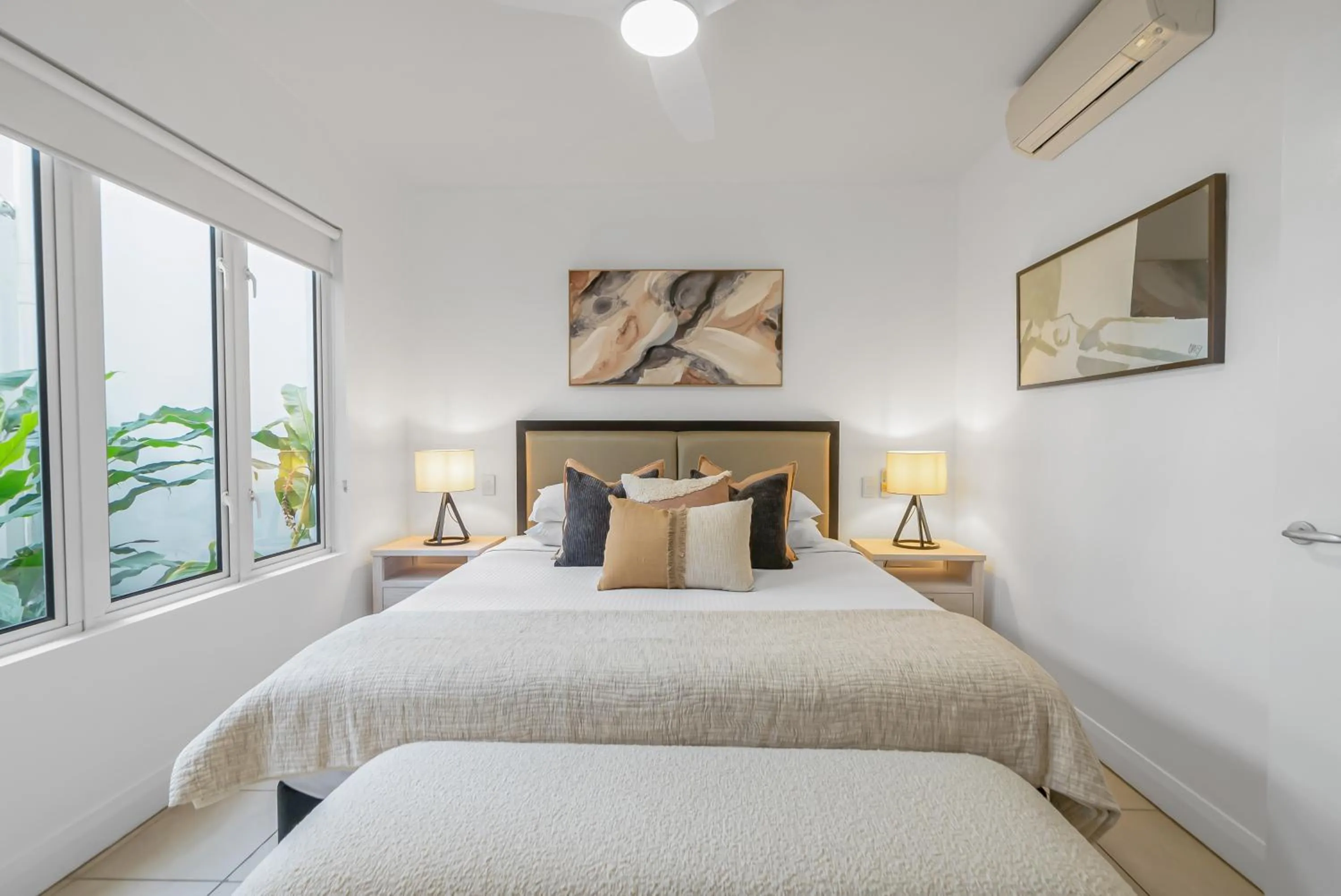 Bed in Elysium Private Apartments at Beach Club & Spa