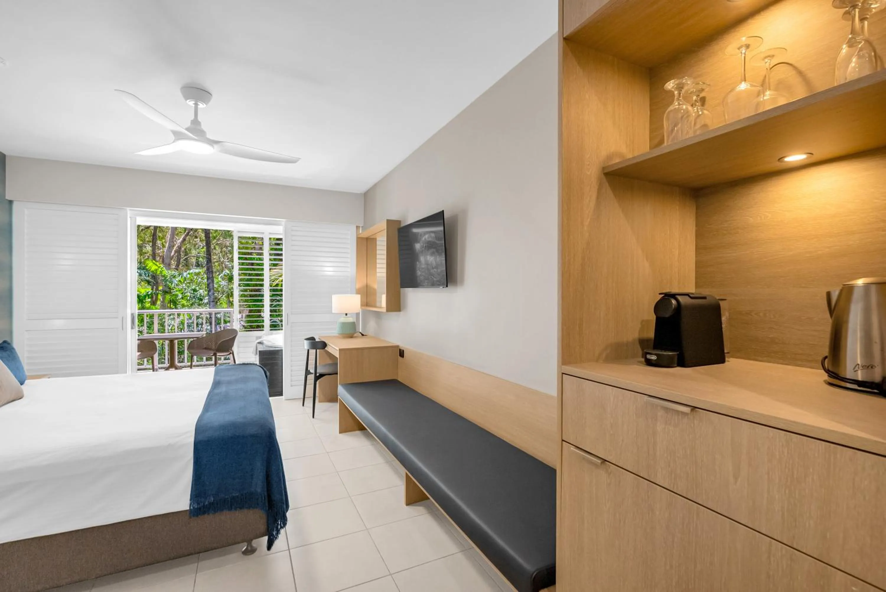 Bed in Elysium Private Apartments at Beach Club & Spa