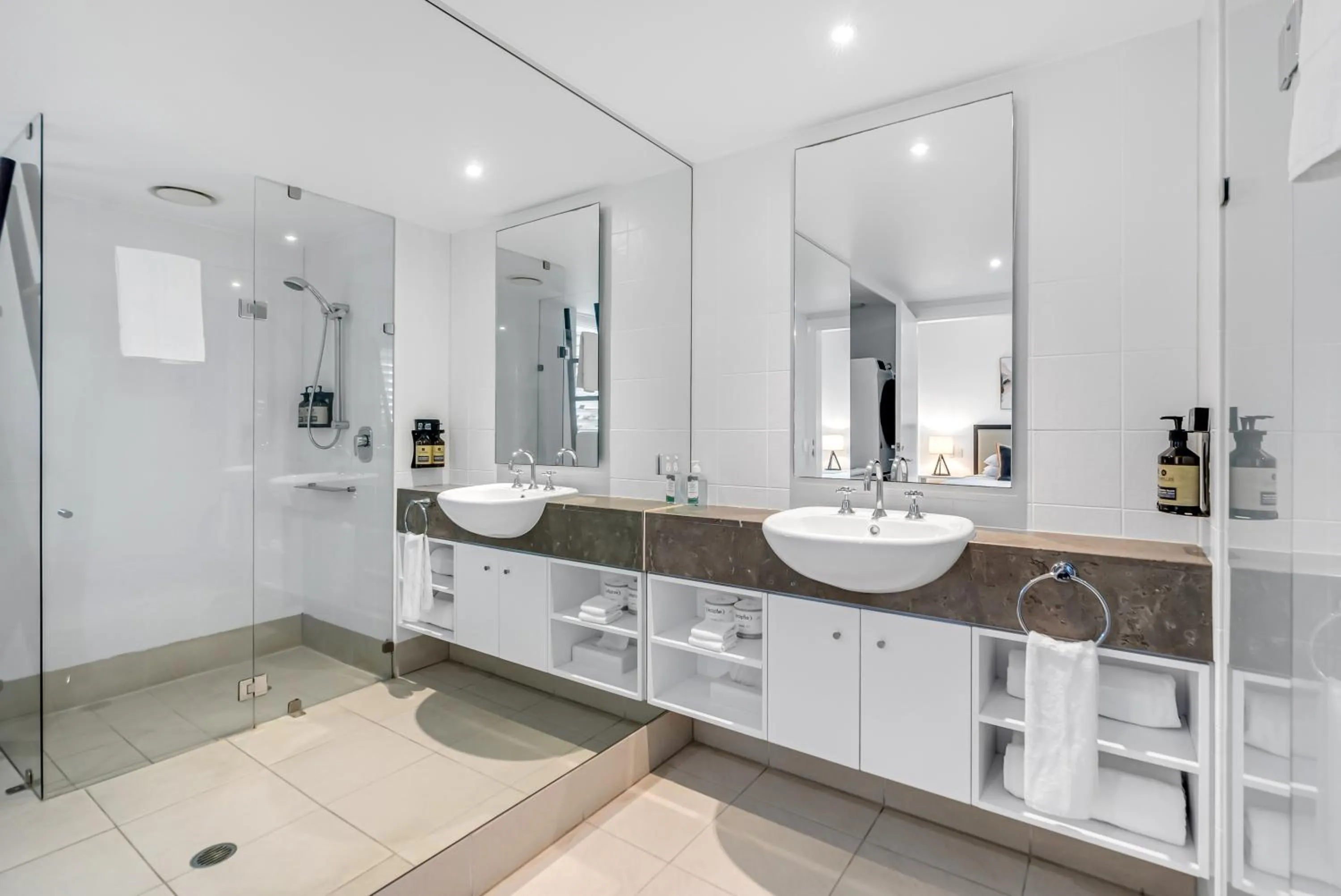 Shower in Elysium Private Apartments at Beach Club & Spa