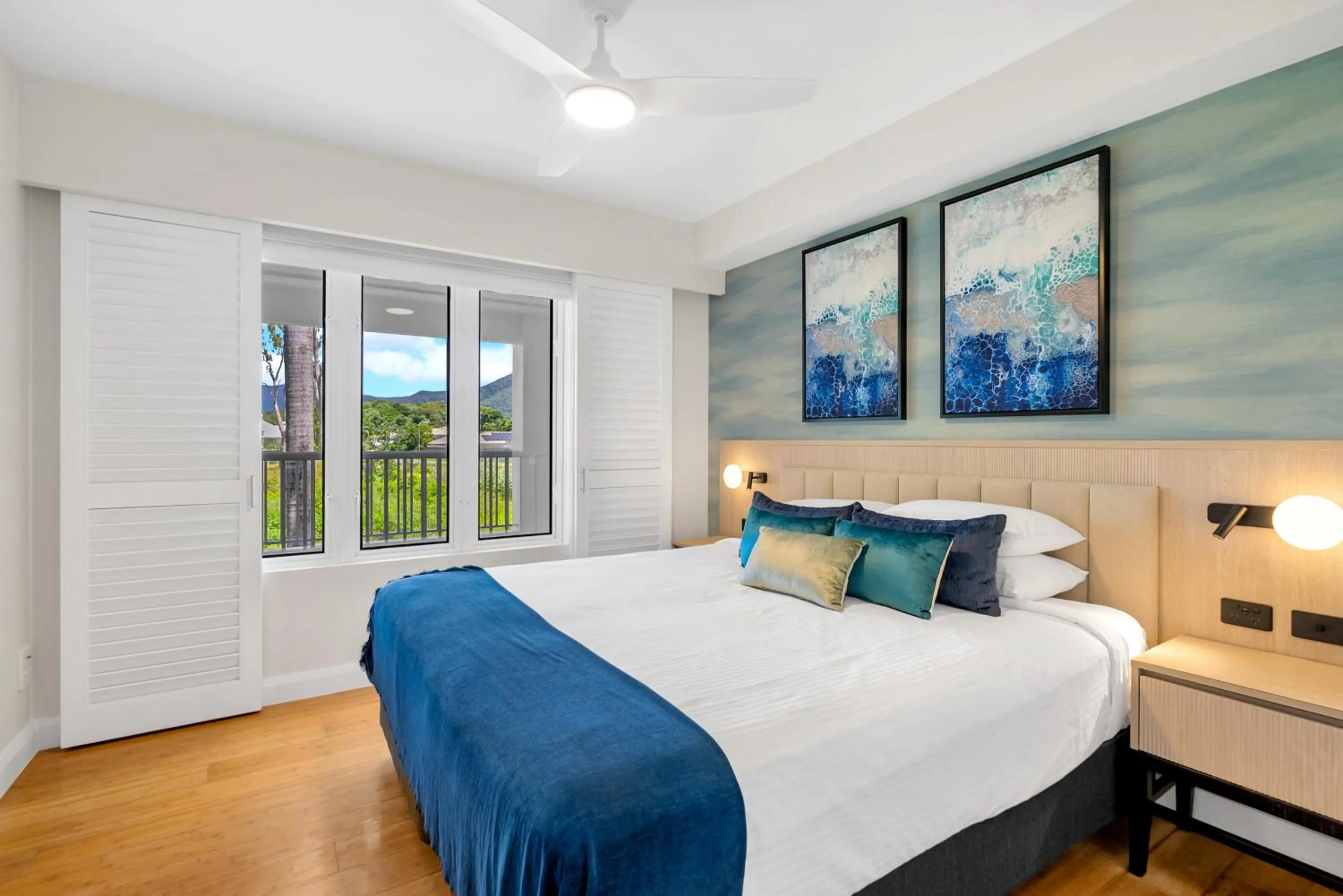 Bed in Elysium Private Apartments at Beach Club & Spa