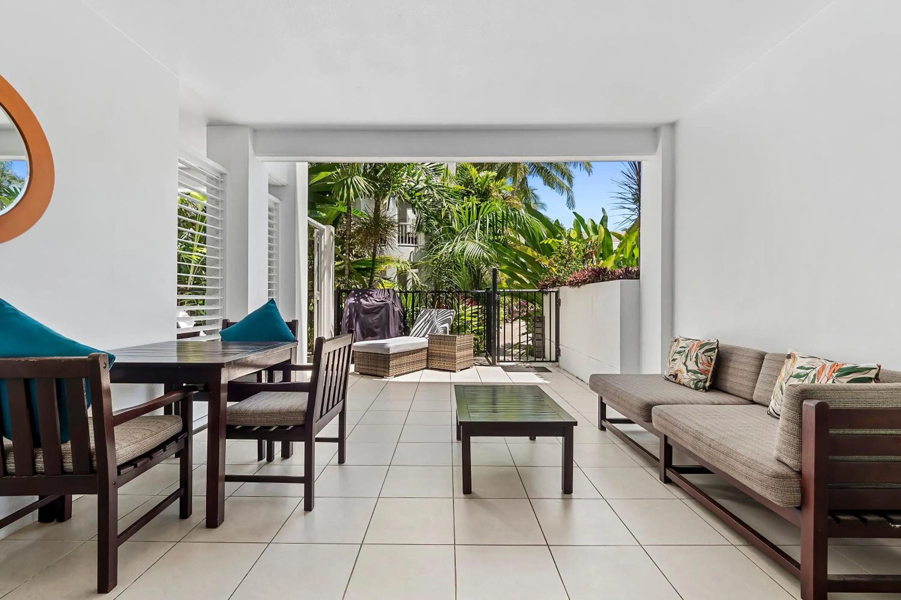 Patio in Elysium Private Apartments at Beach Club & Spa