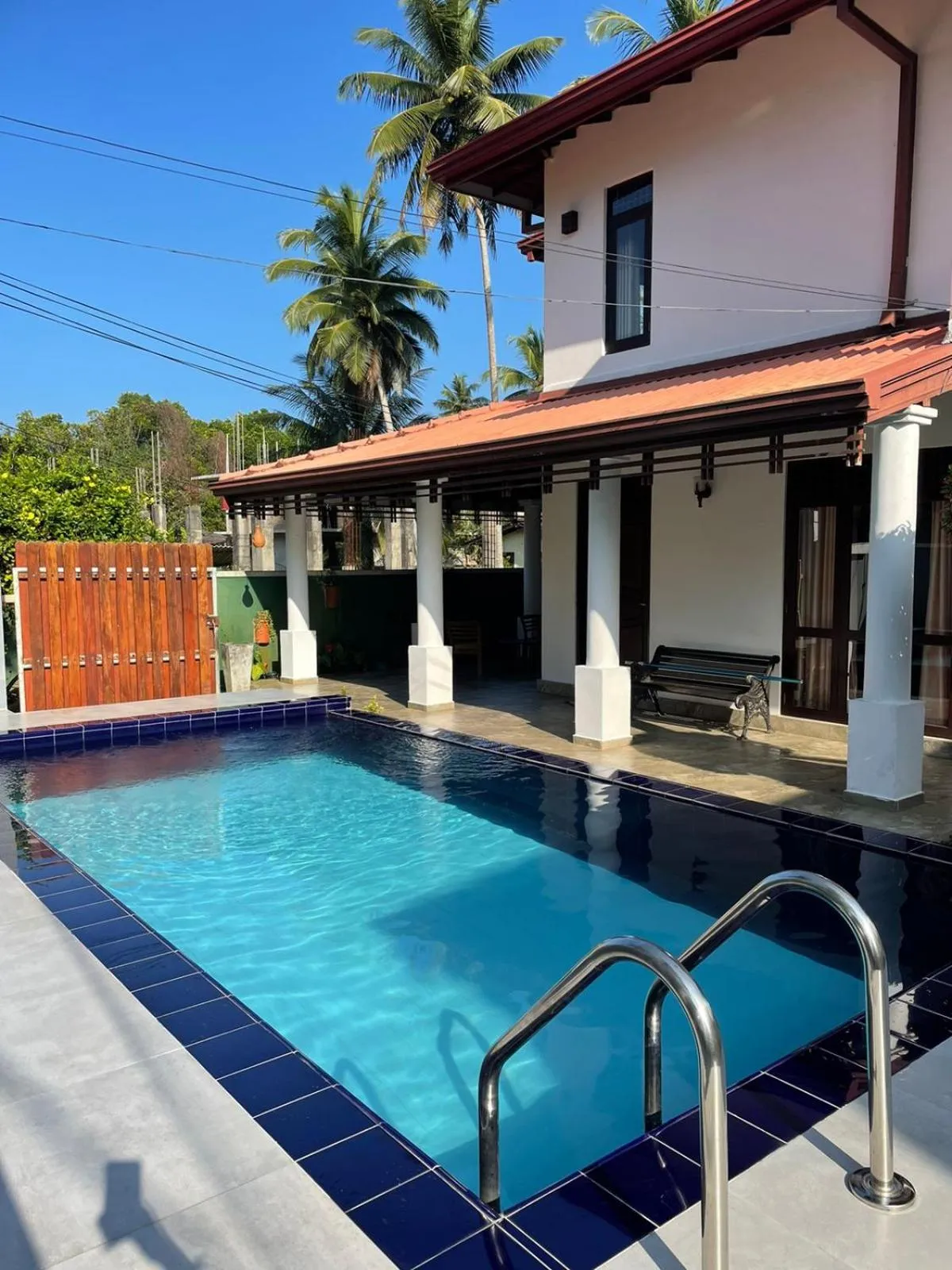 Pool view, Swimming Pool in River Breeze Villa Bentota