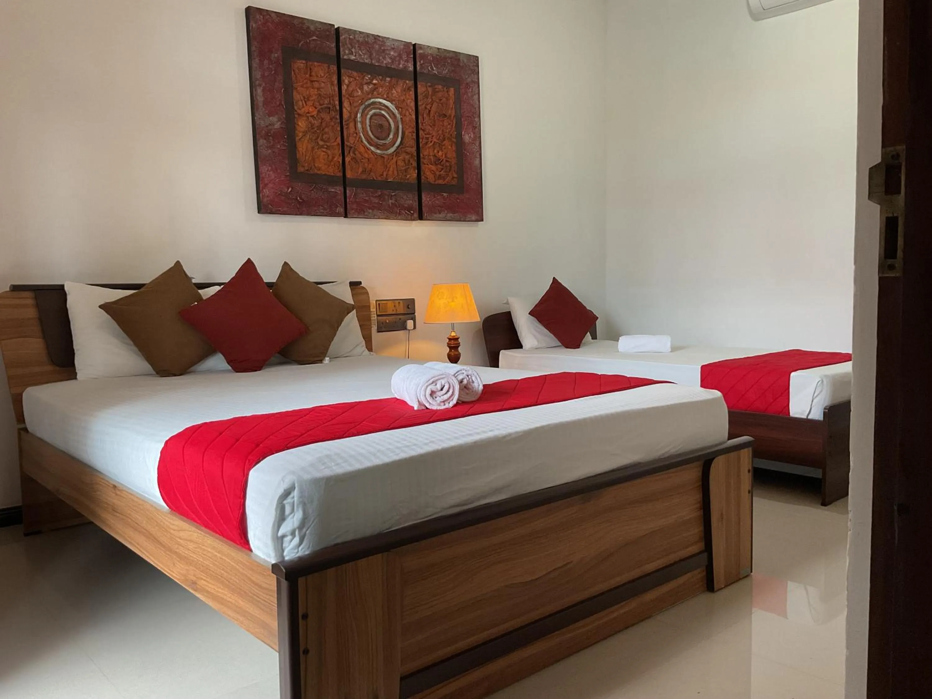 Bed in River Breeze Villa Bentota