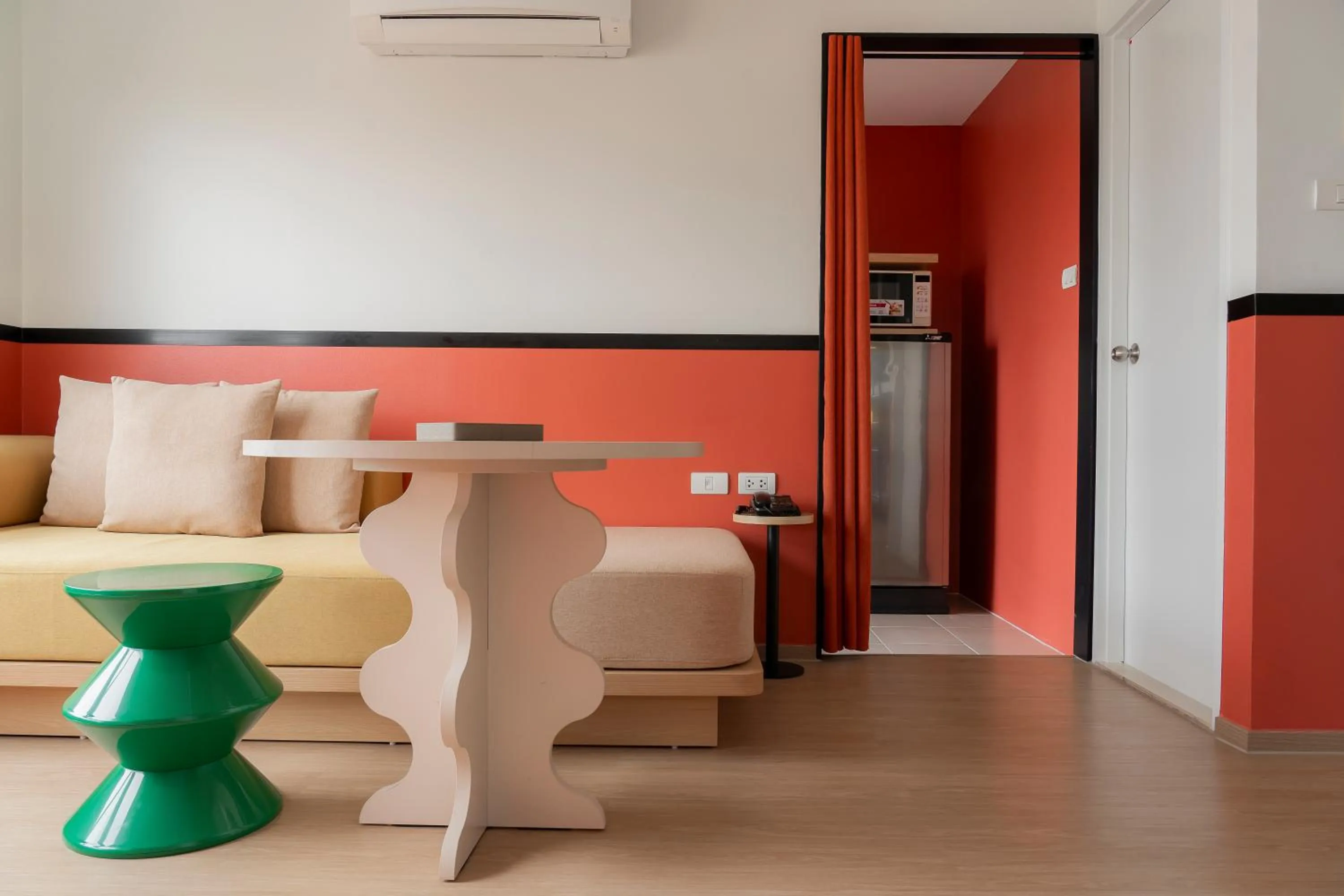 Seating area in The Grass Serviced Suites