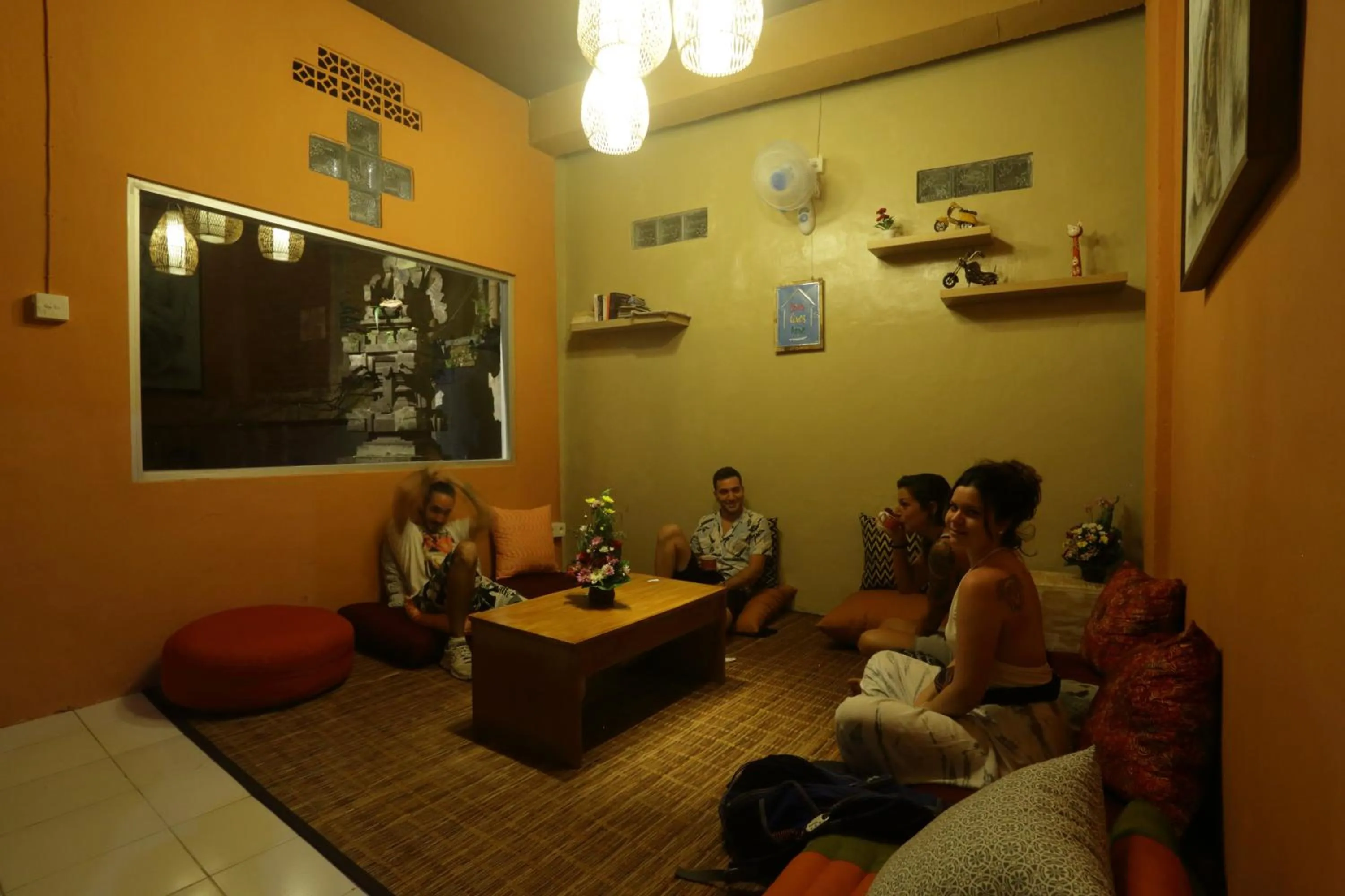 Seating area in Aru House Ubud