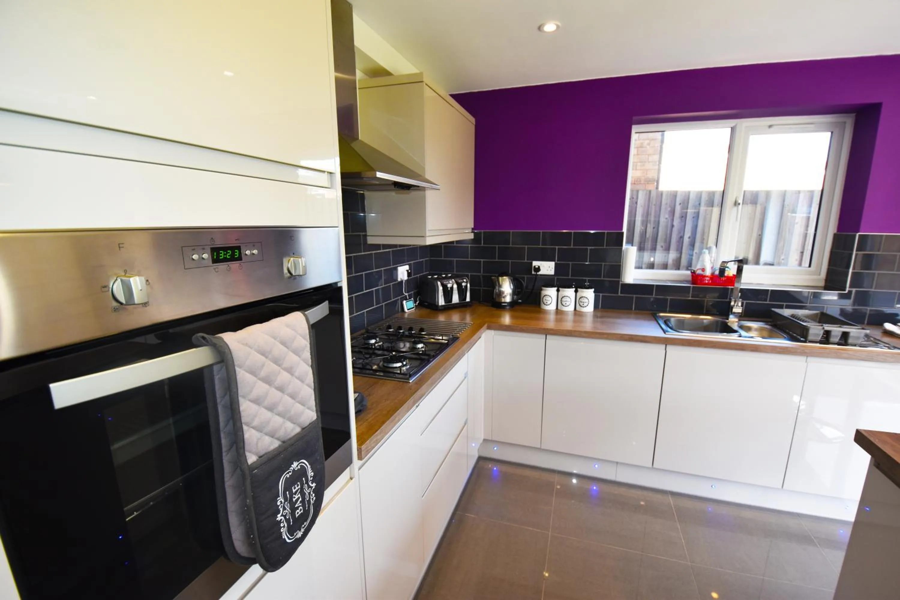 Communal kitchen in Gorse House