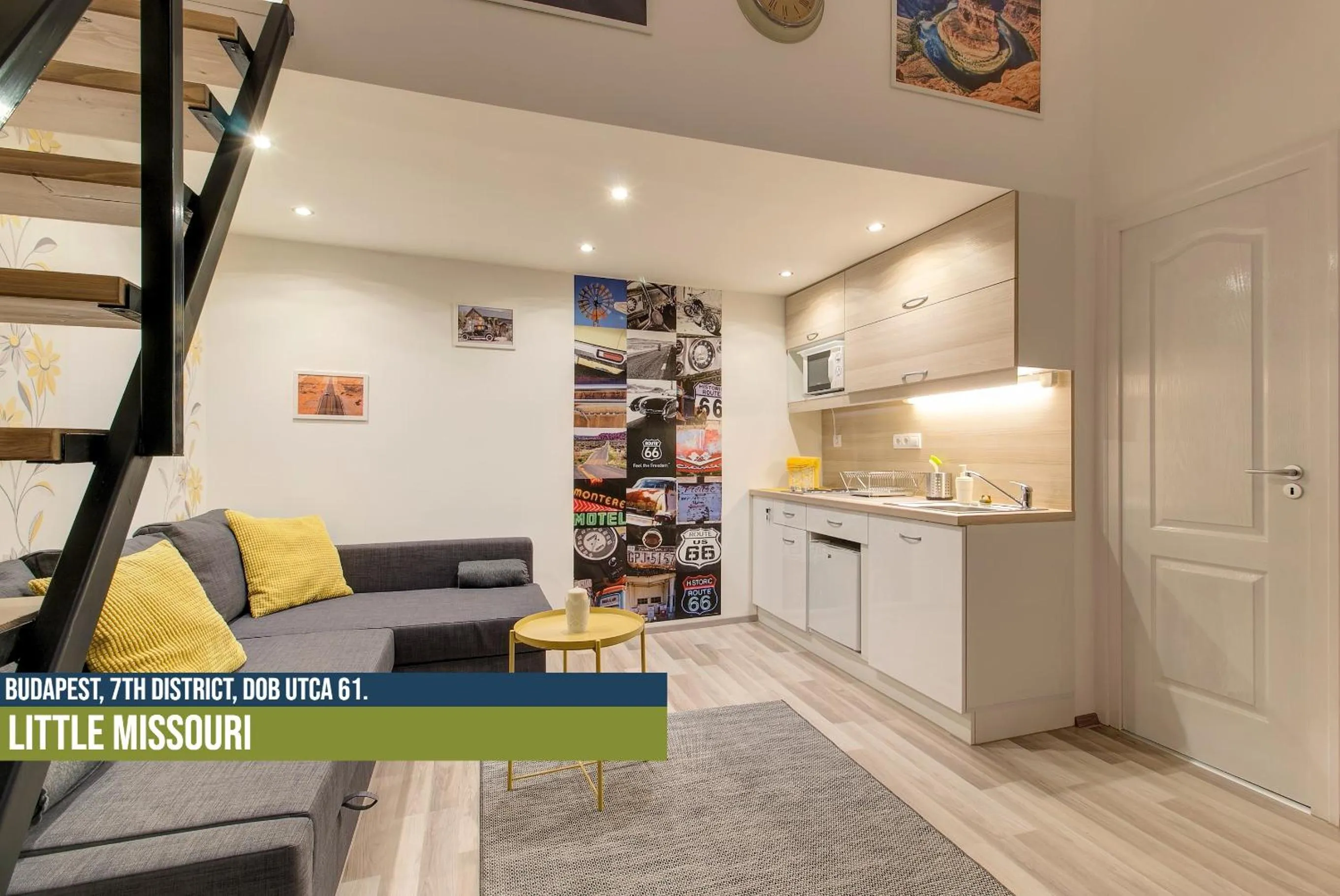 Living room in Little Americas Ring Apartments