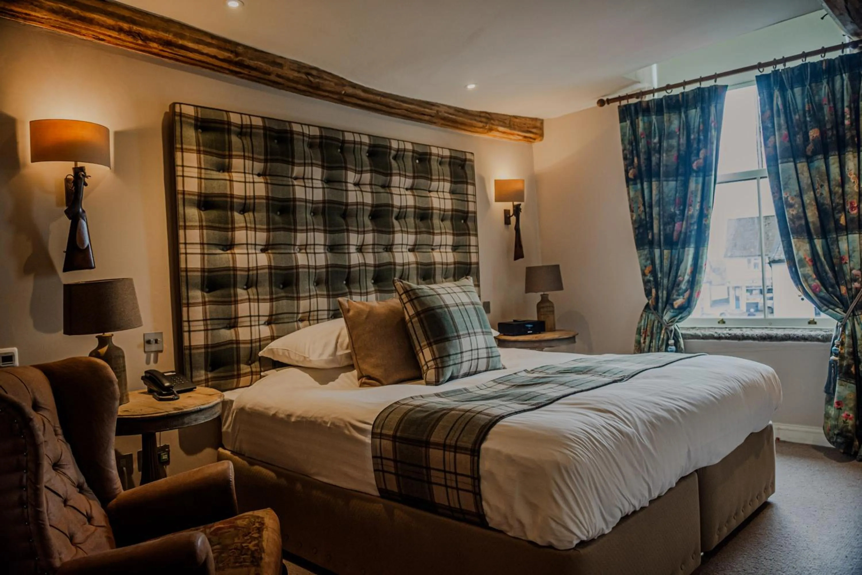 Bed in The White Hart Hotel