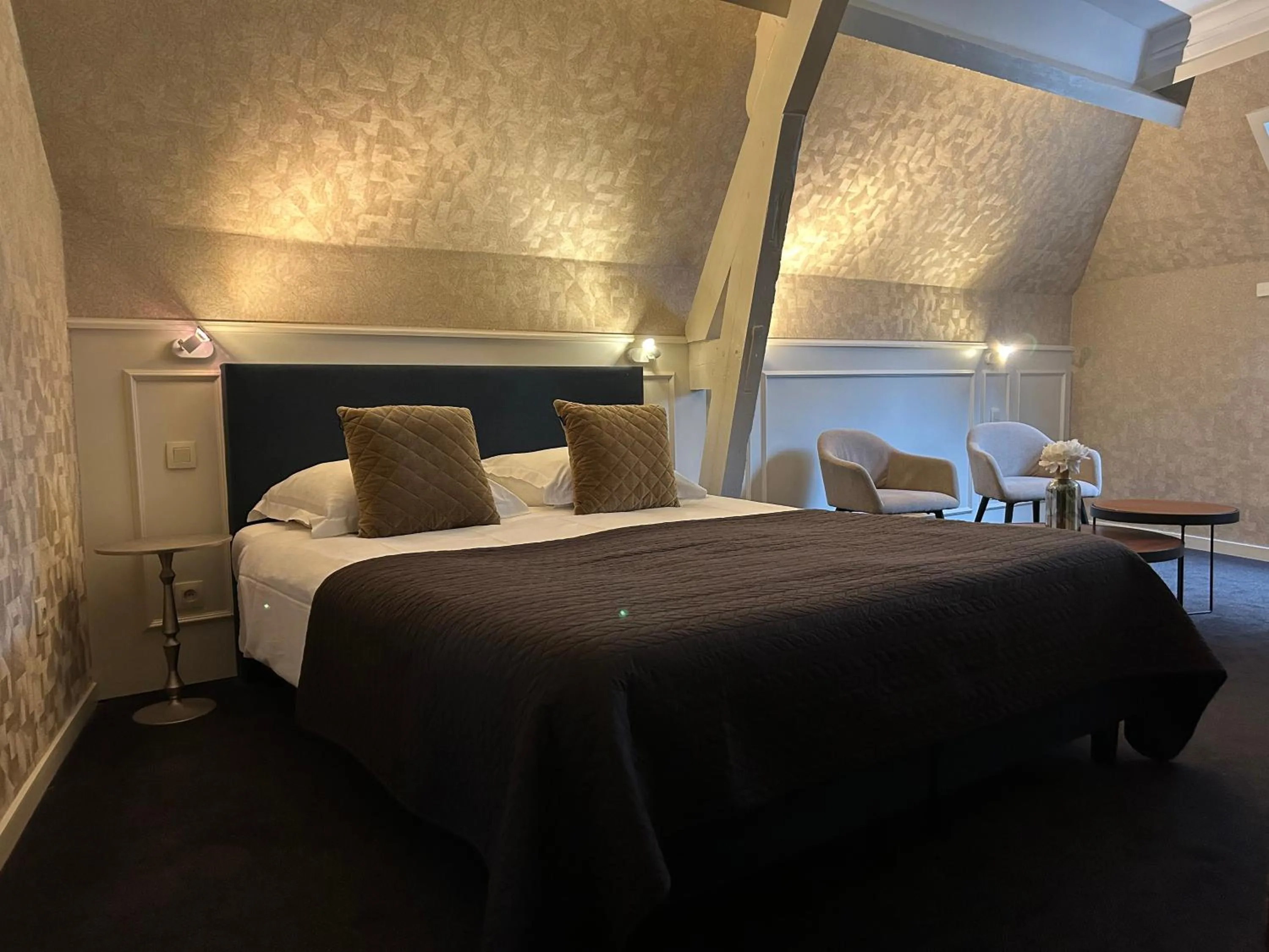 Bed in Hotel Vredehof