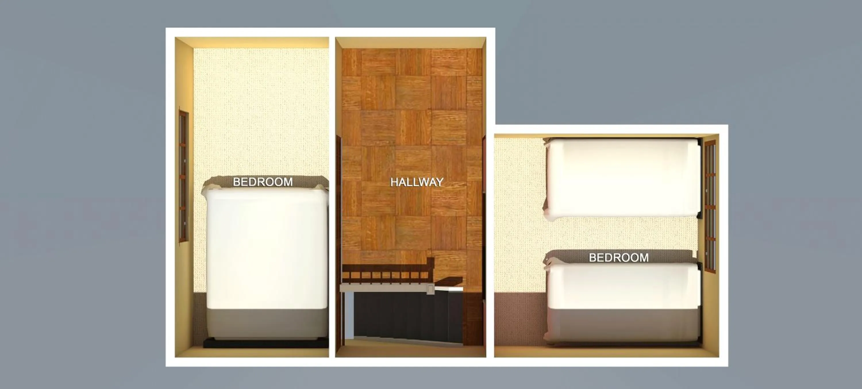 Floor plan, Bed in Shiki Homes NATSU