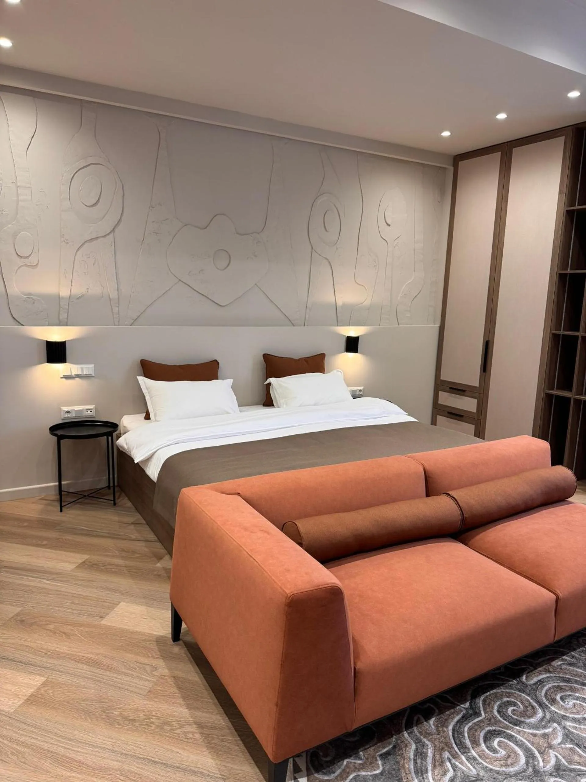 Bed in Bugu Hotel Bishkek