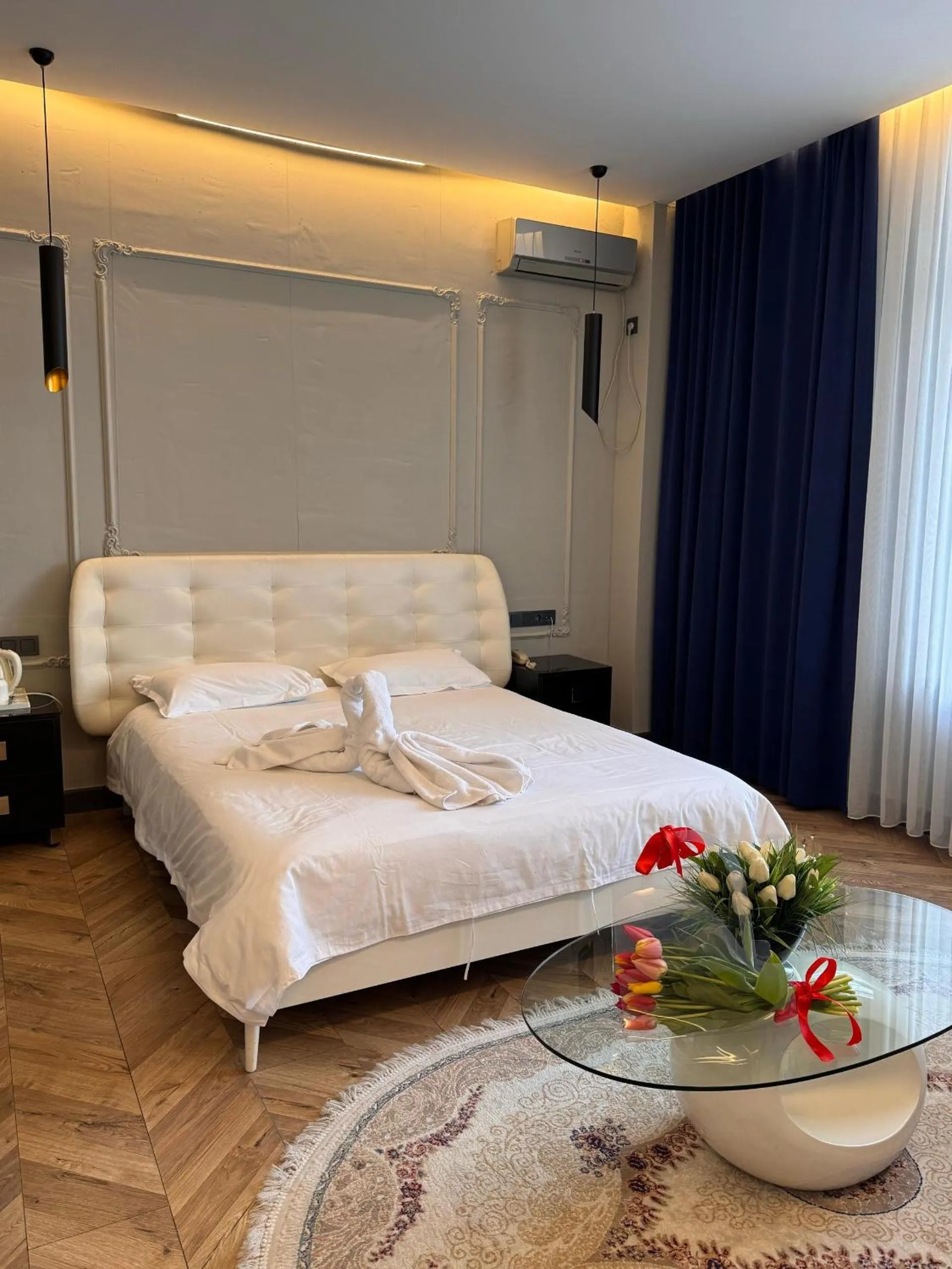 Bed in Bugu Hotel Bishkek