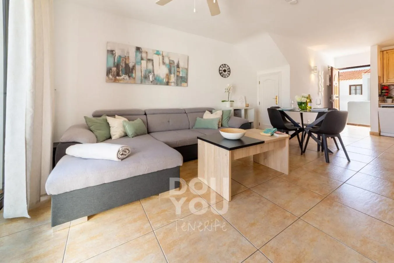 Living room, Bed in Apartment Fairways Club