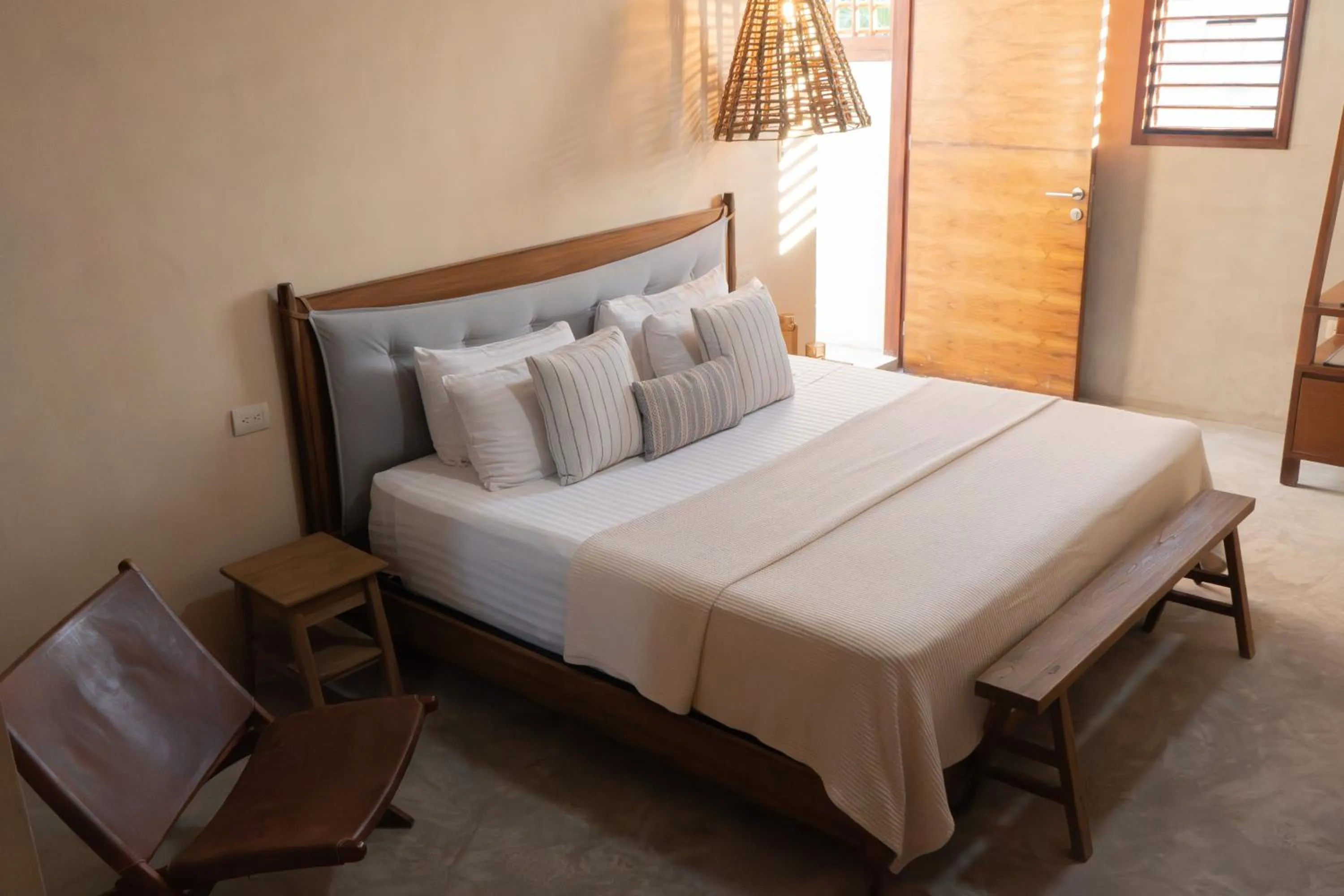 Bed in Hotel Siesta Holbox