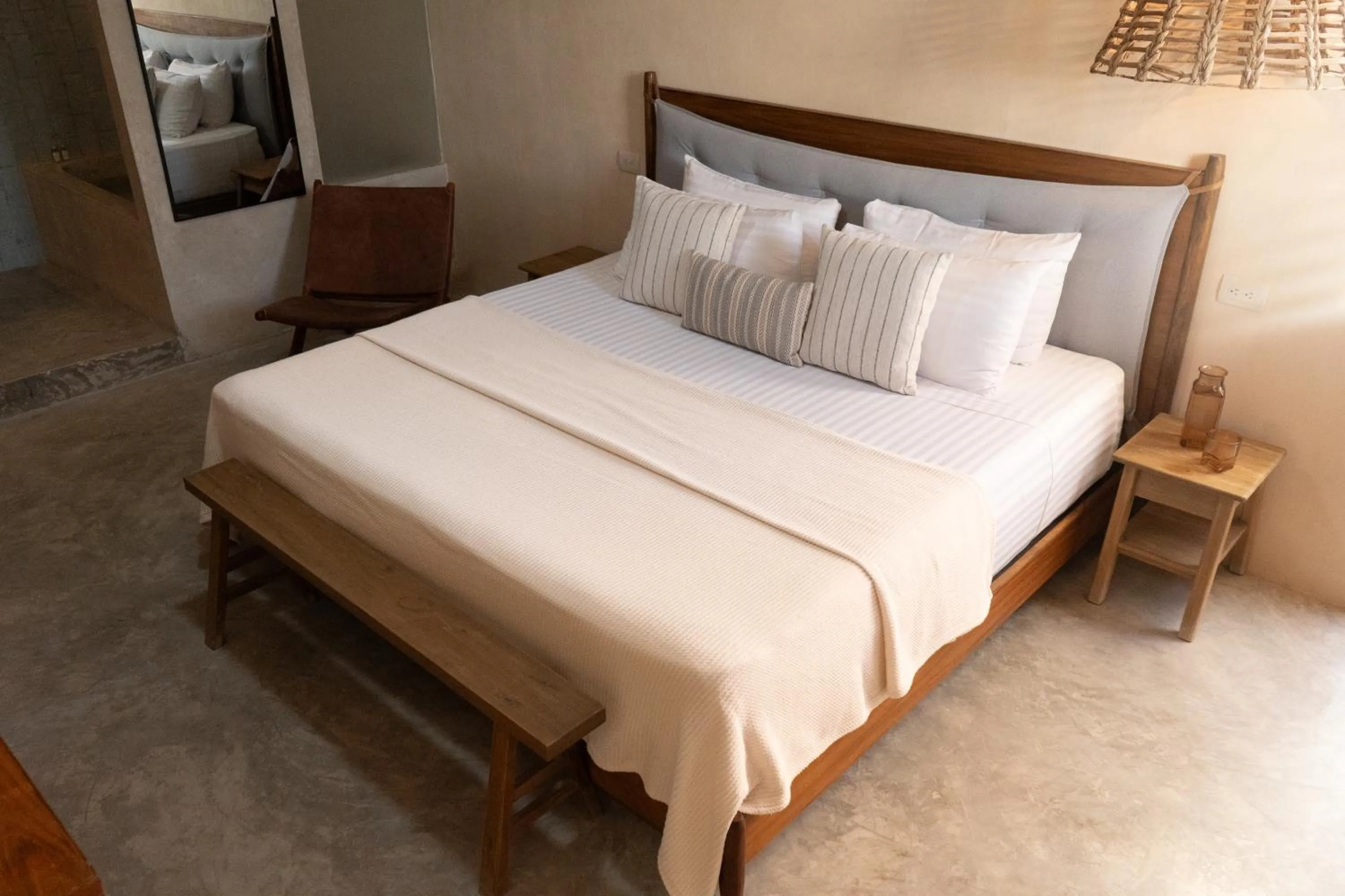 Bed in Hotel Siesta Holbox