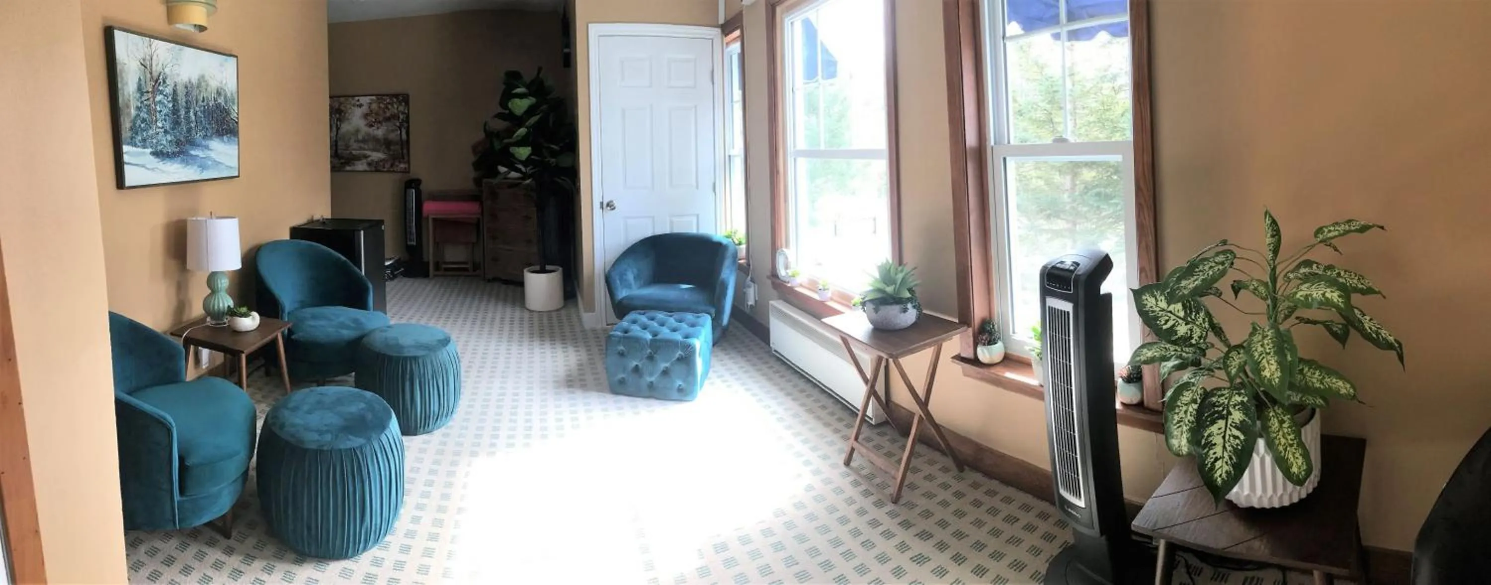 Seating area in Auberge Clos-Joli