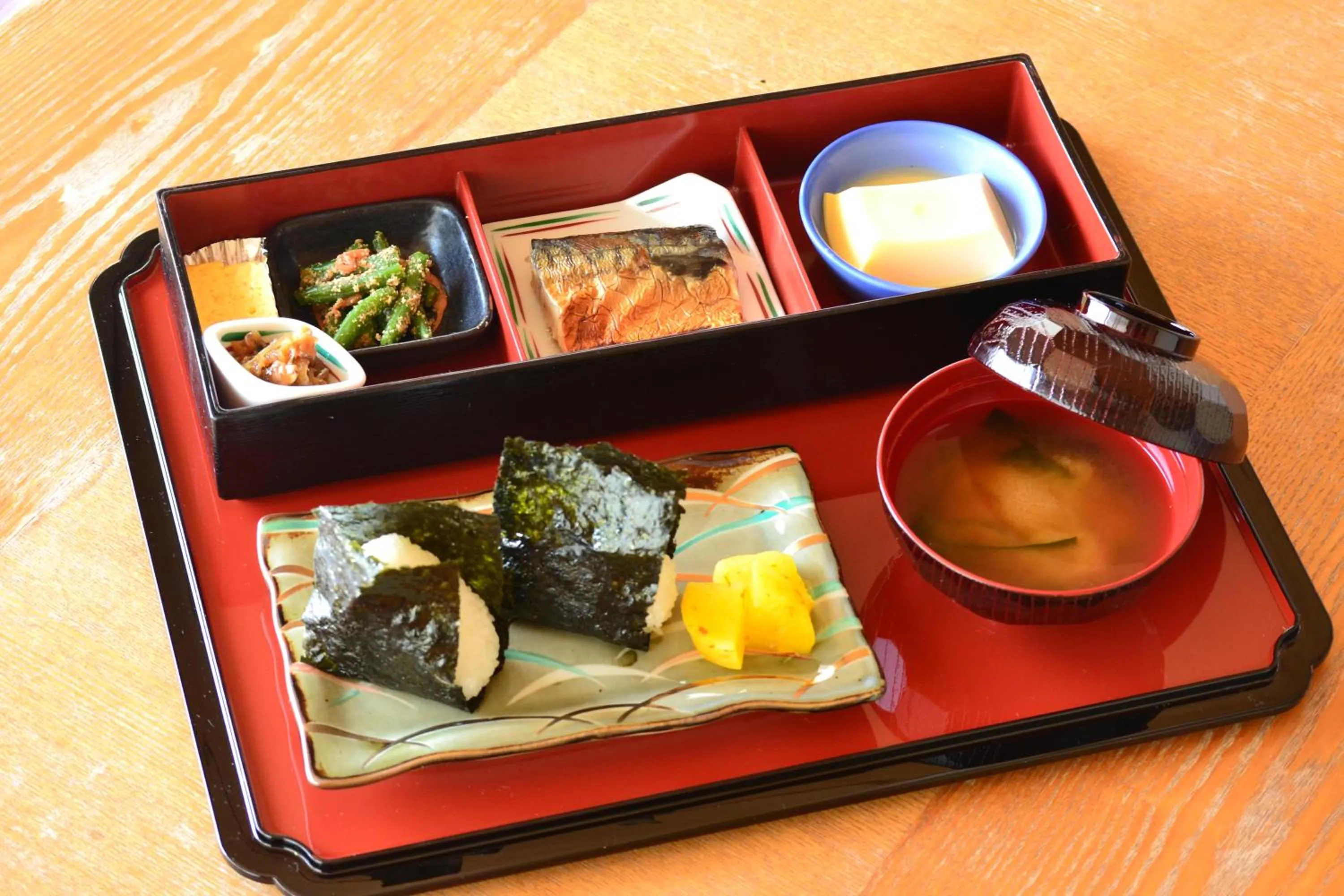 Asian breakfast in Sundance Resort Onjuku