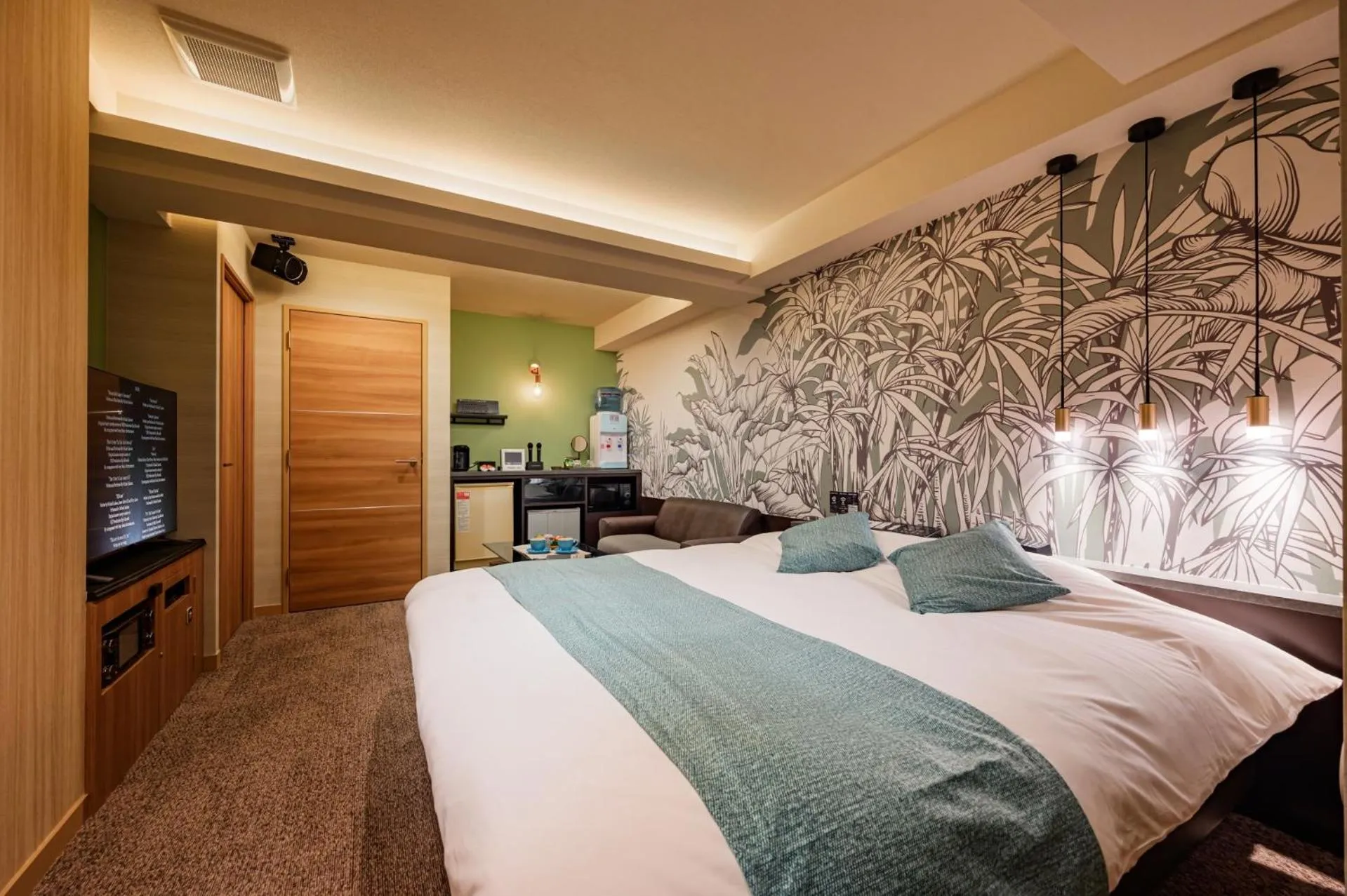 Bed in Hotel WILL BASE 鶴見