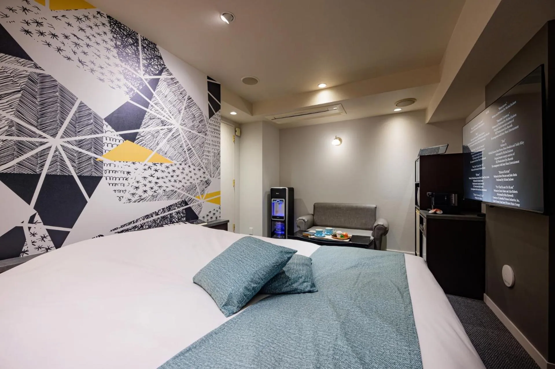 Bed in Hotel WILL BASE 鶴見