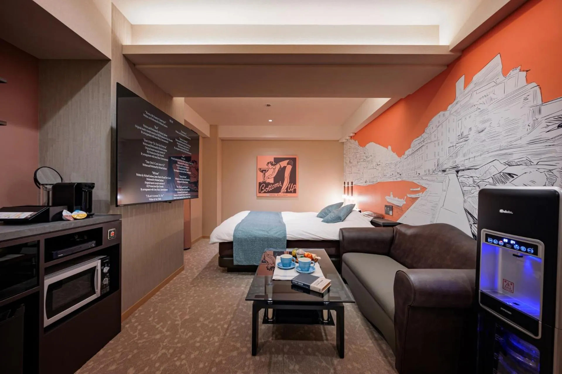 Bed in Hotel WILL BASE 鶴見