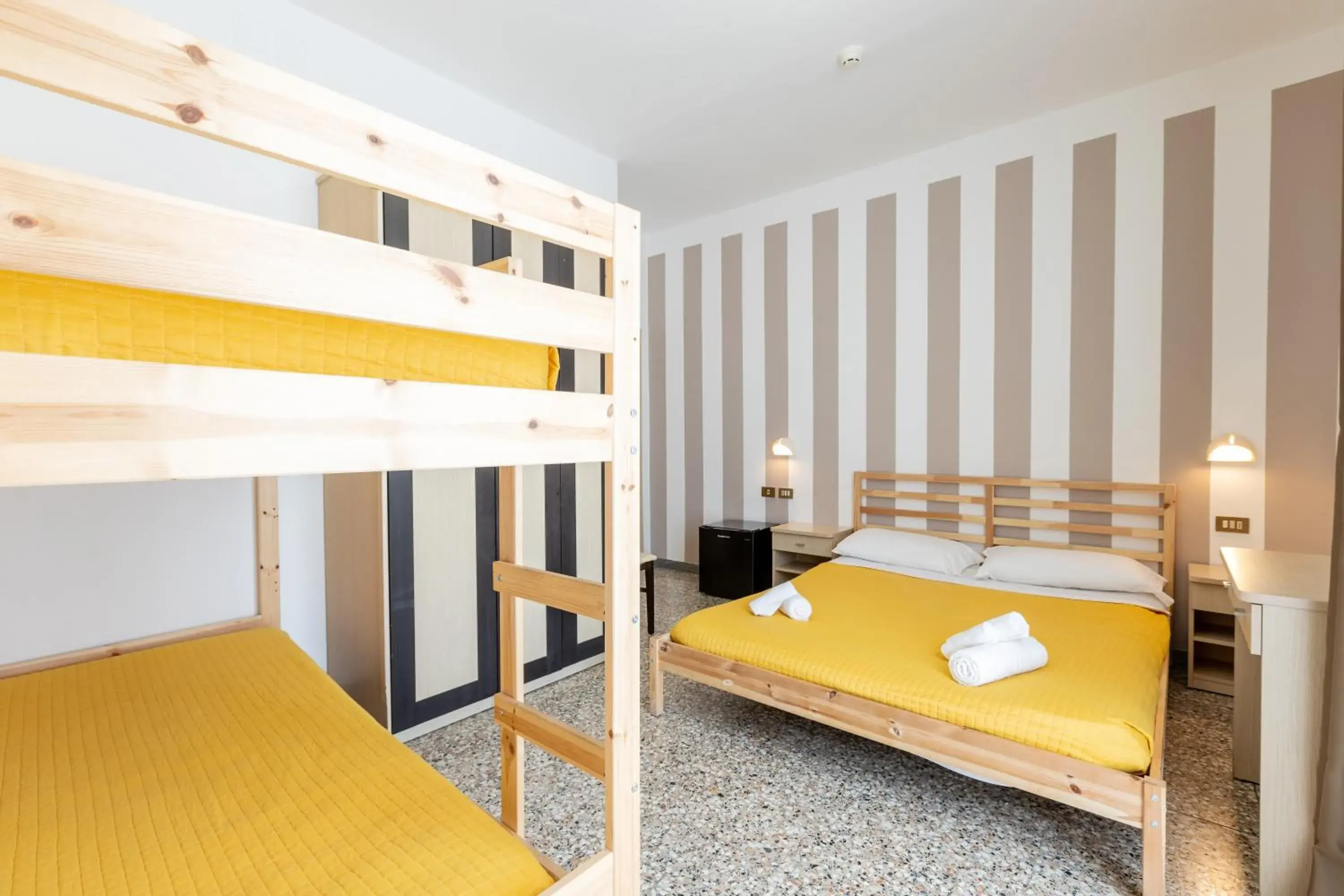 Quadruple Room with Balcony in Beach Hotel Clerice Quadruple Room with Balcony in Beach Hotel Clerice