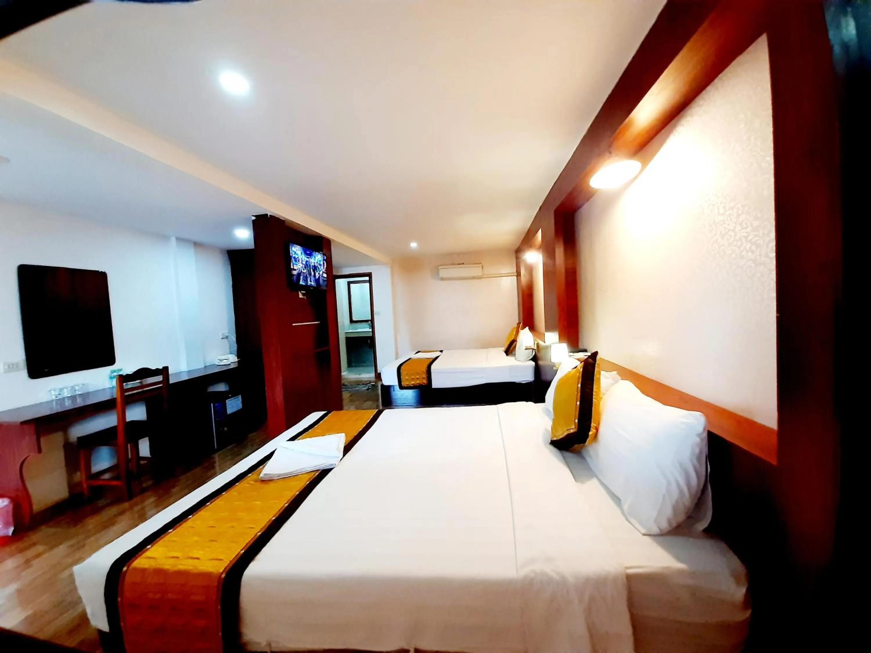 Bedroom, Bed in Vangvieng Rock Backpacker Rooftop Hostel