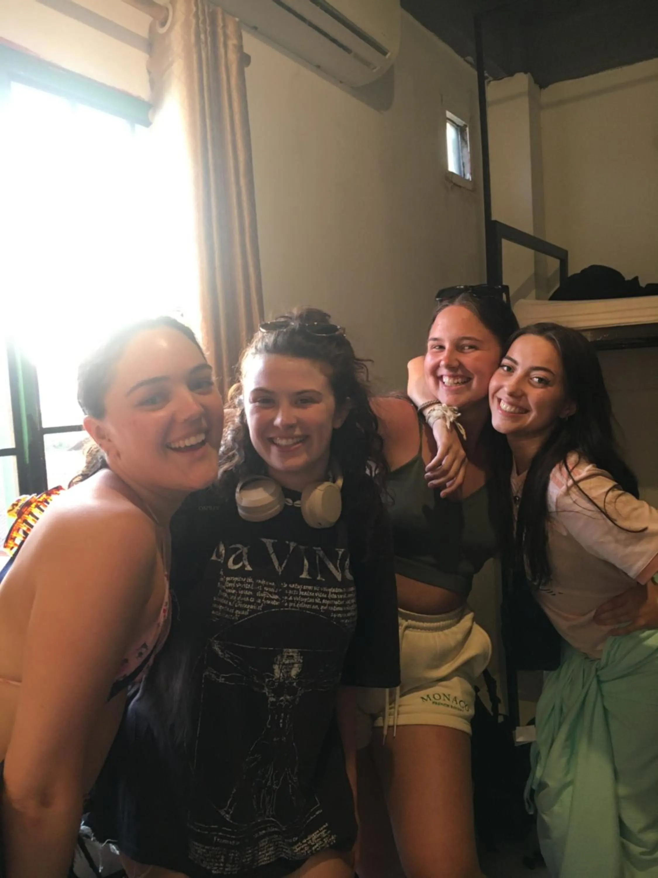 group of guests in Vangvieng Rock Backpacker Rooftop Hostel