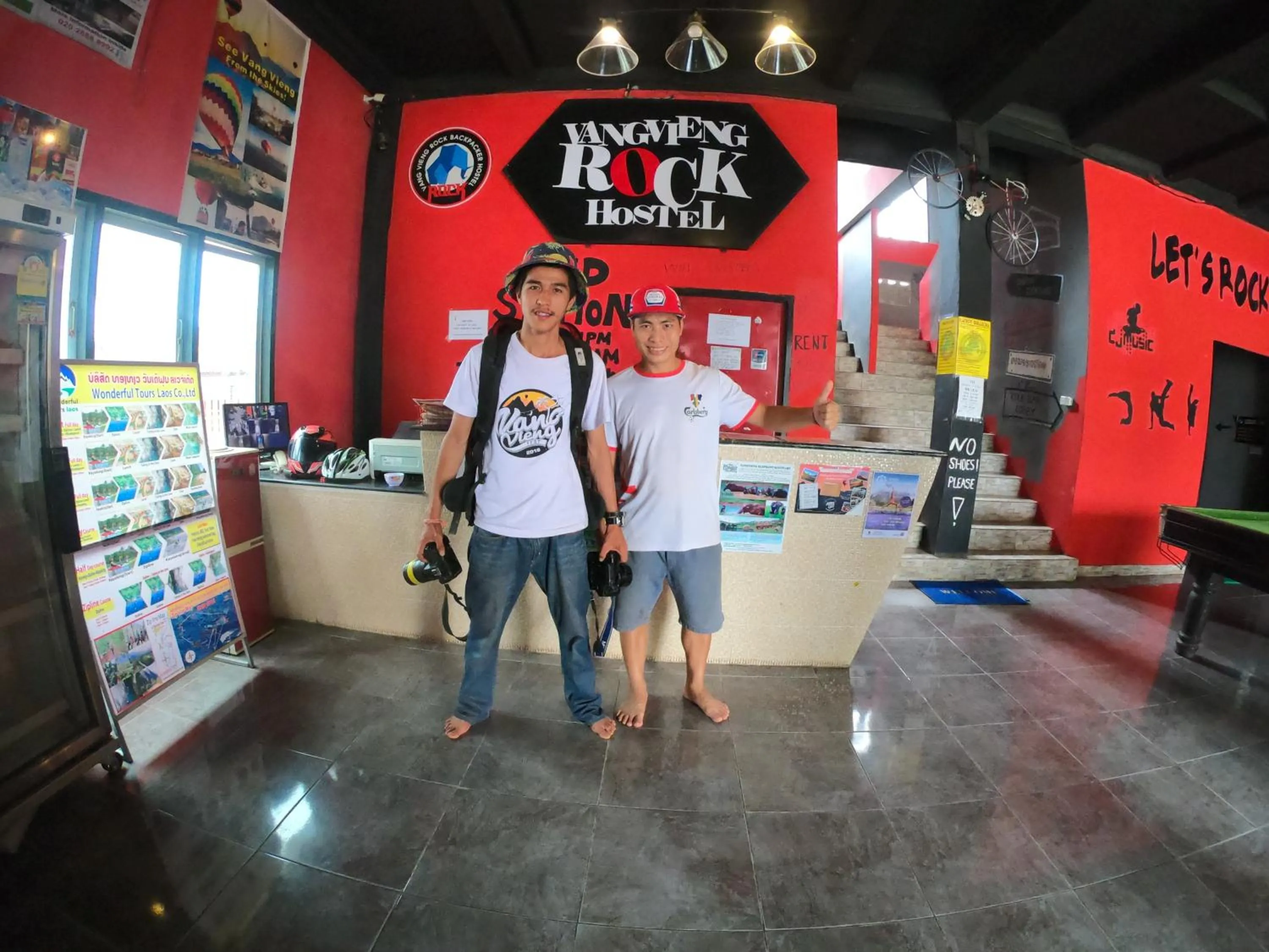 Lobby or reception in Vangvieng Rock Backpacker Rooftop Hostel