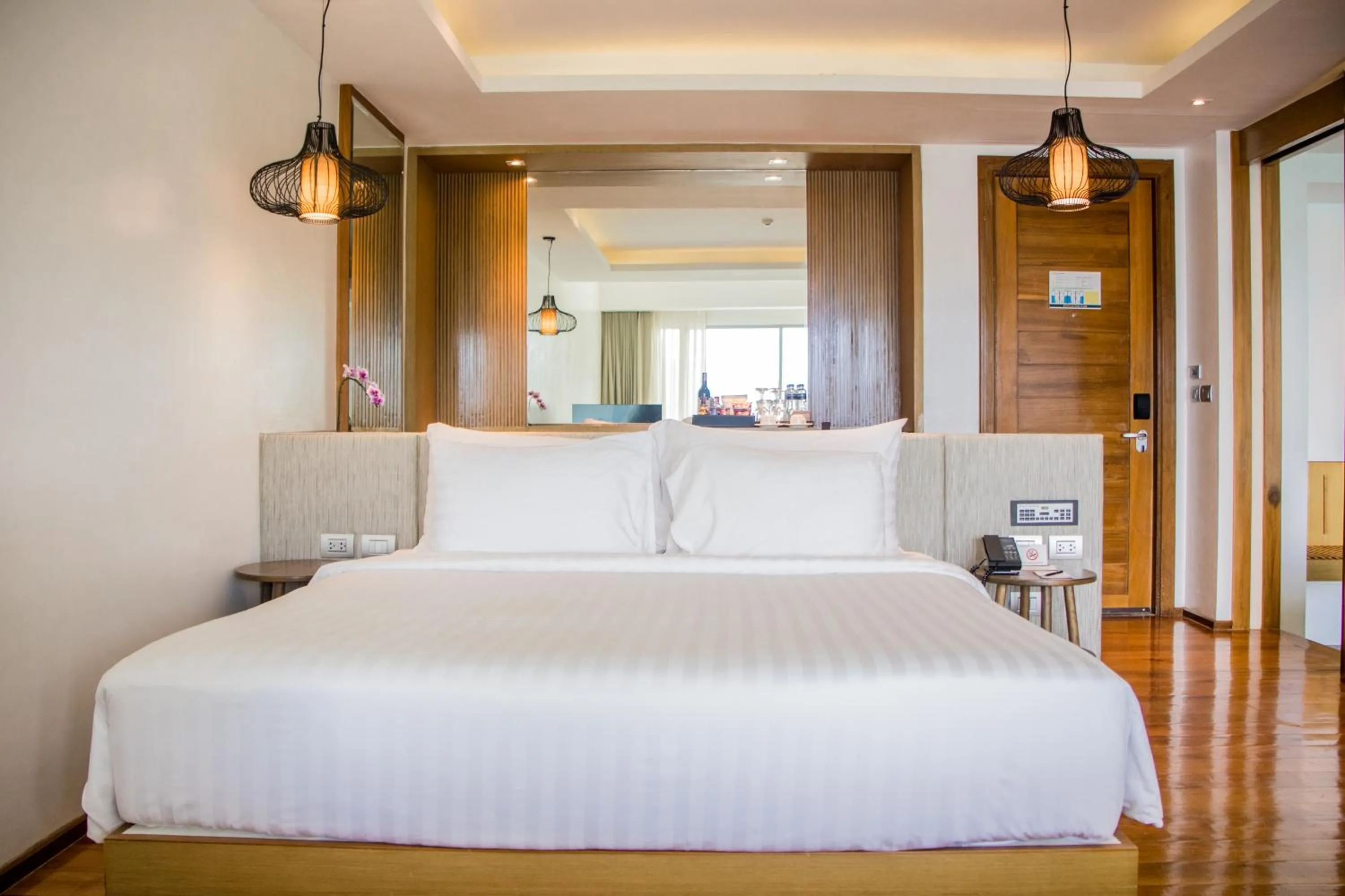 Bed in Wyndham Grand Phuket Kalim Bay