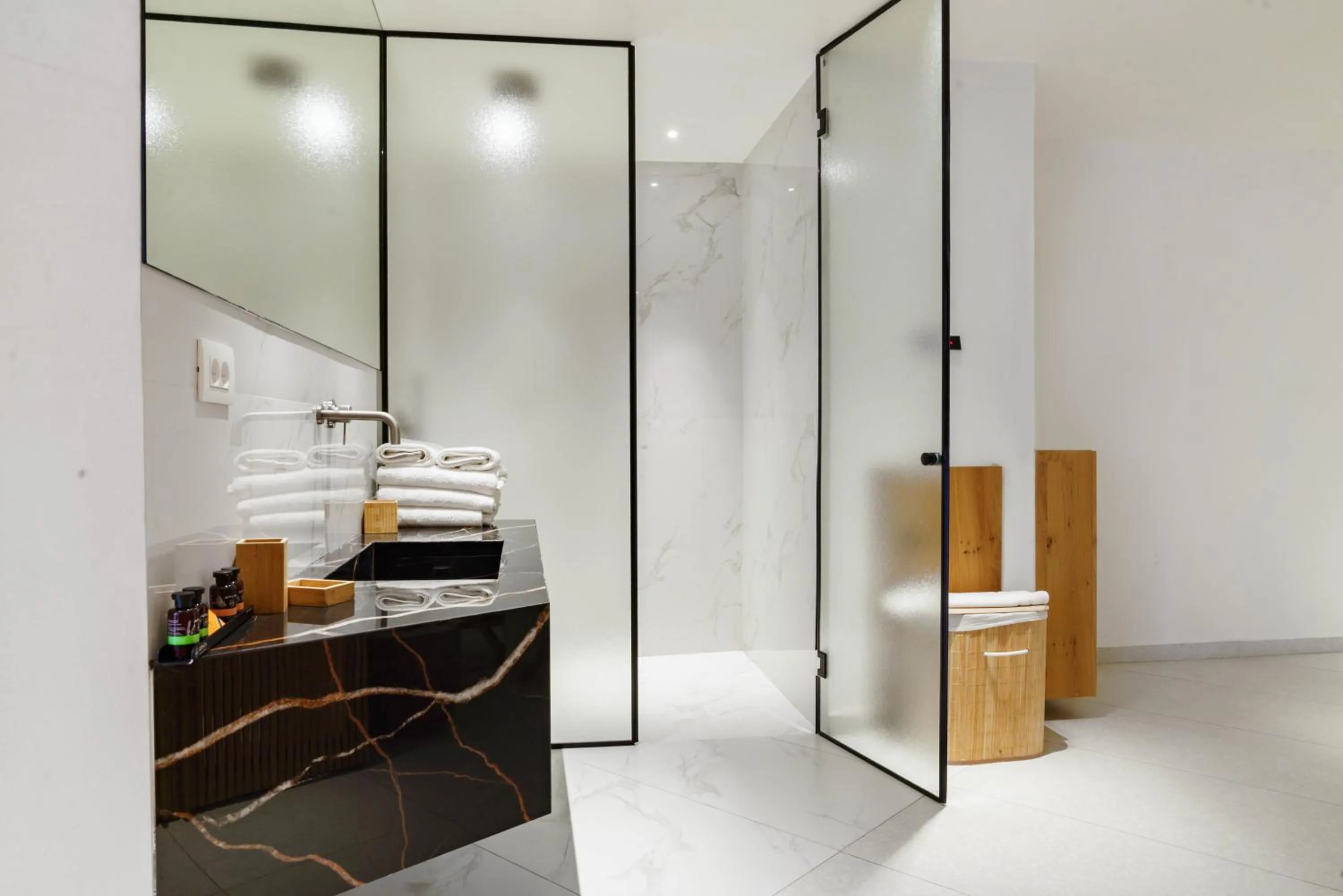 Bathroom in Mykonos Dove Beachfront Hotel