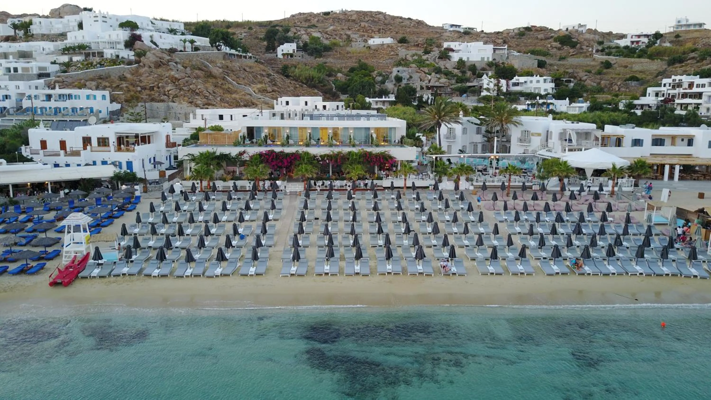Bird's eye view in Mykonos Dove Beachfront Hotel