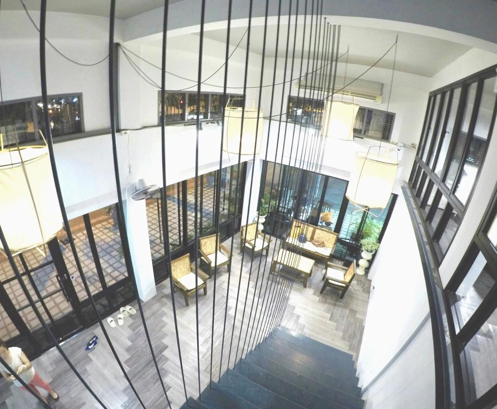 Seating area in The August Hostel