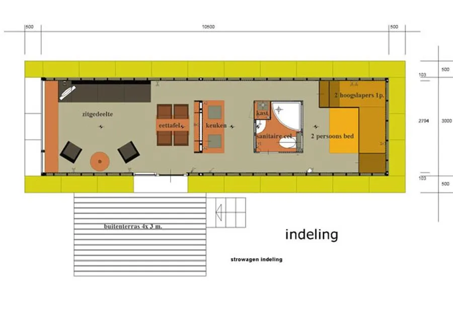 Floor plan in Gastopstal