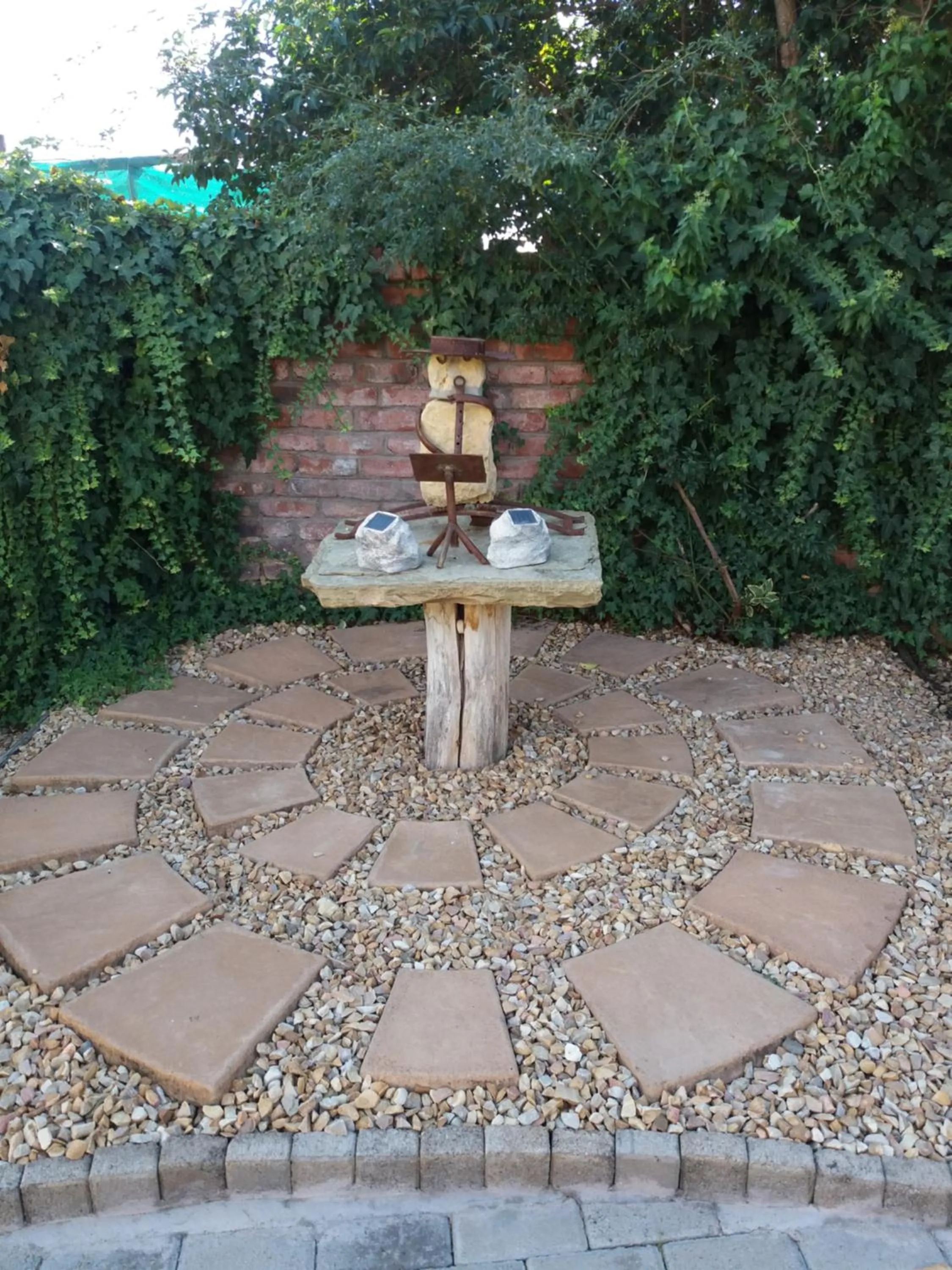 Garden view in Skietberg Lodge