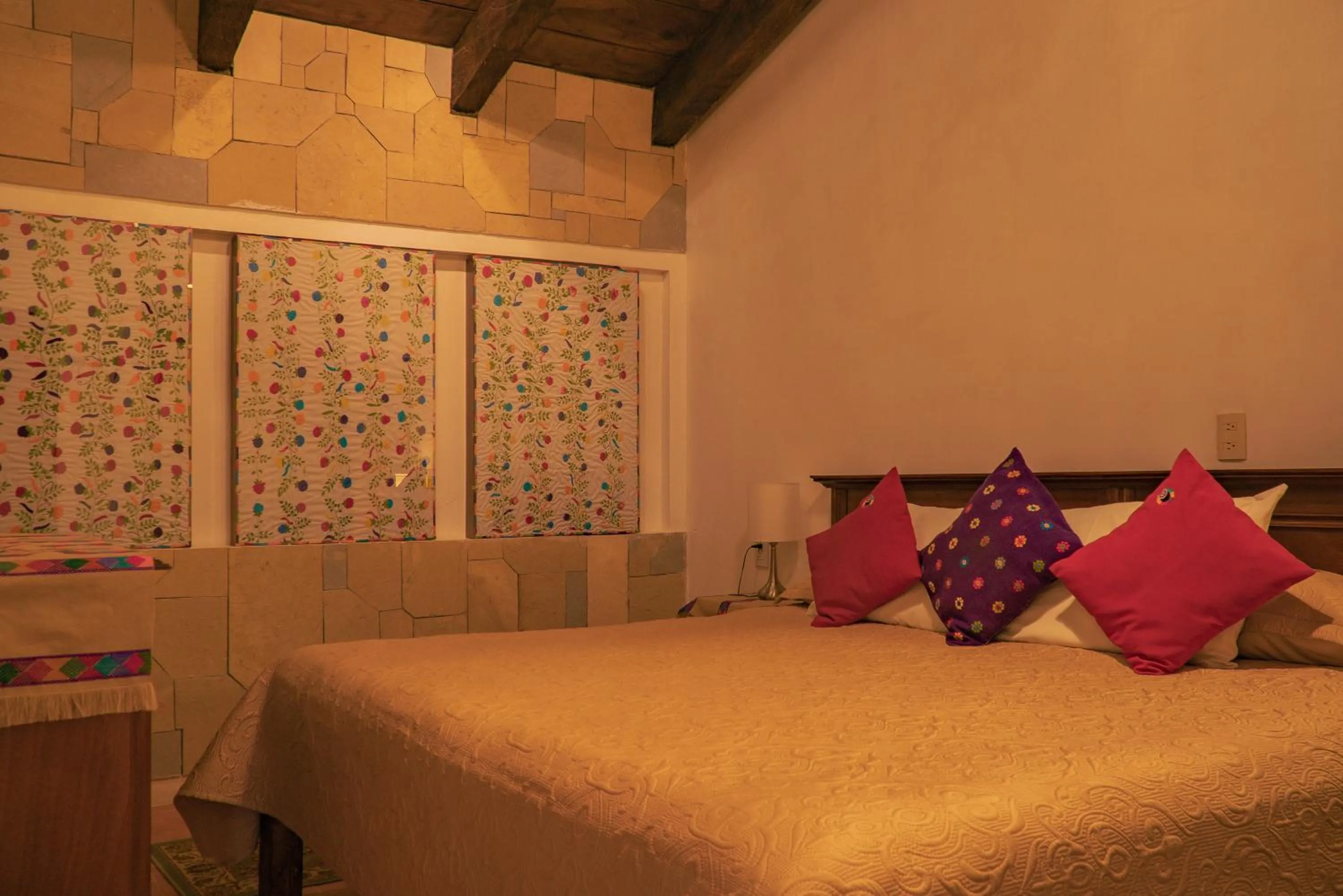 Bed in Hotel Tepeyac