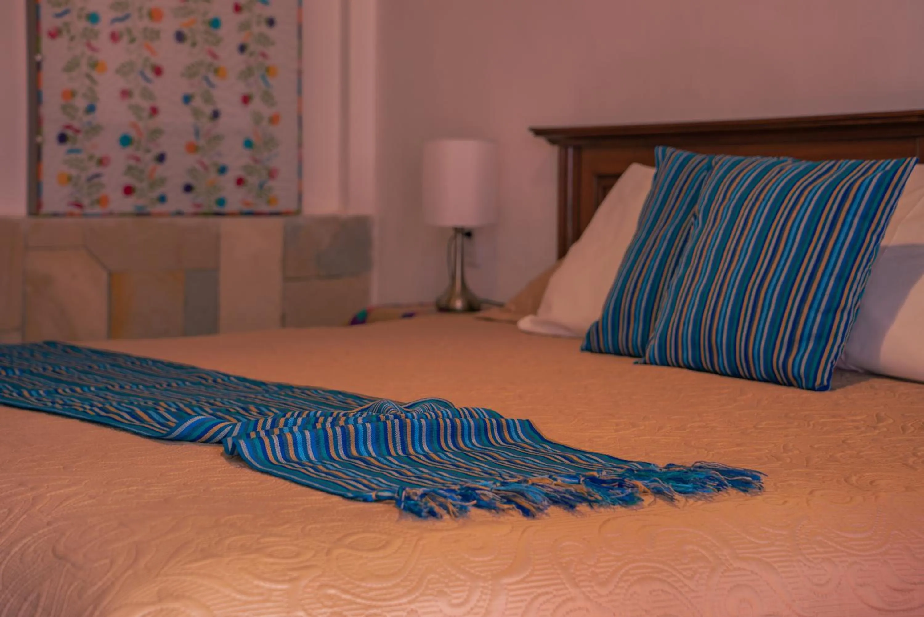 Bed in Hotel Tepeyac