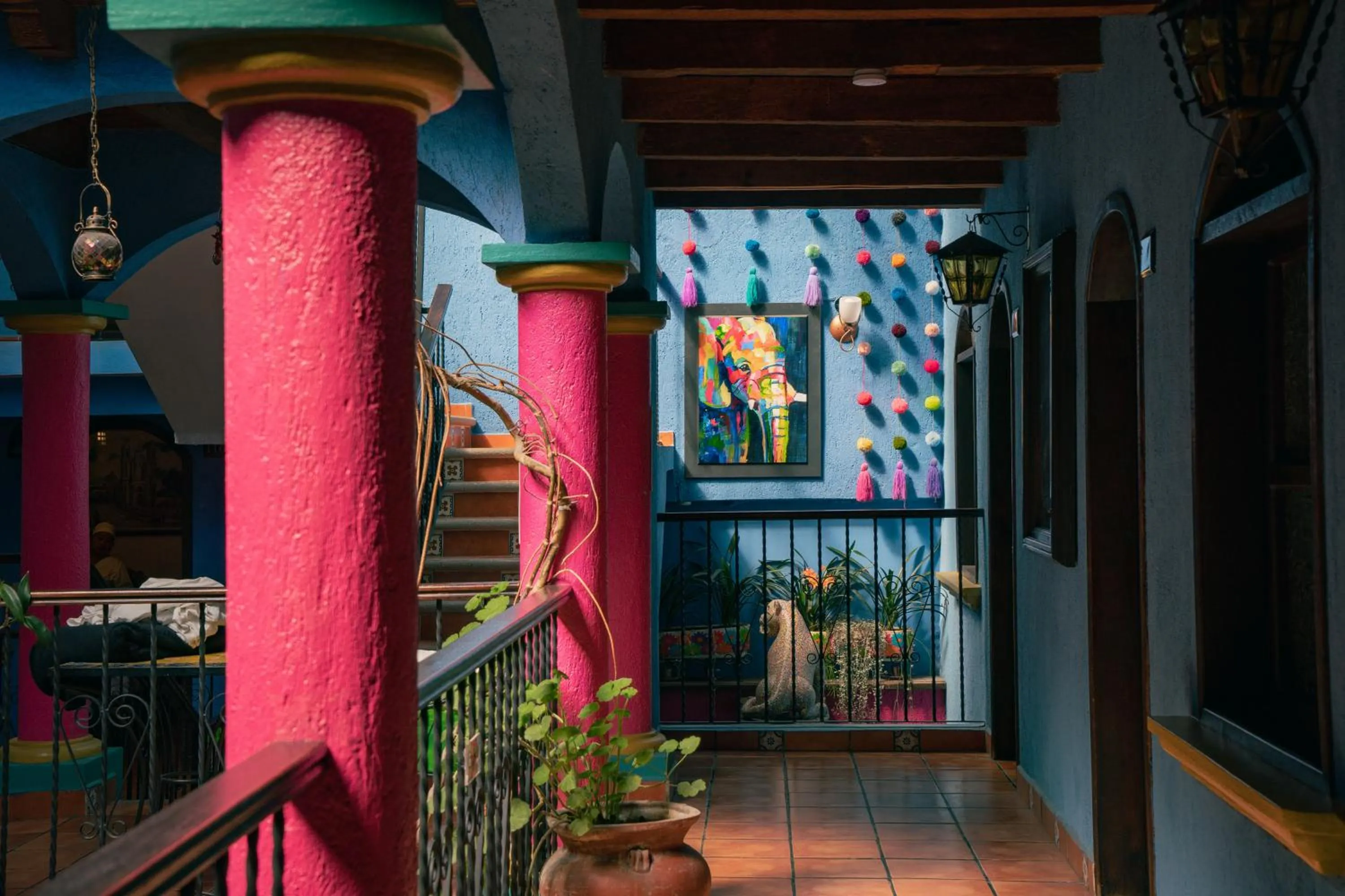 Patio in Hotel Tepeyac