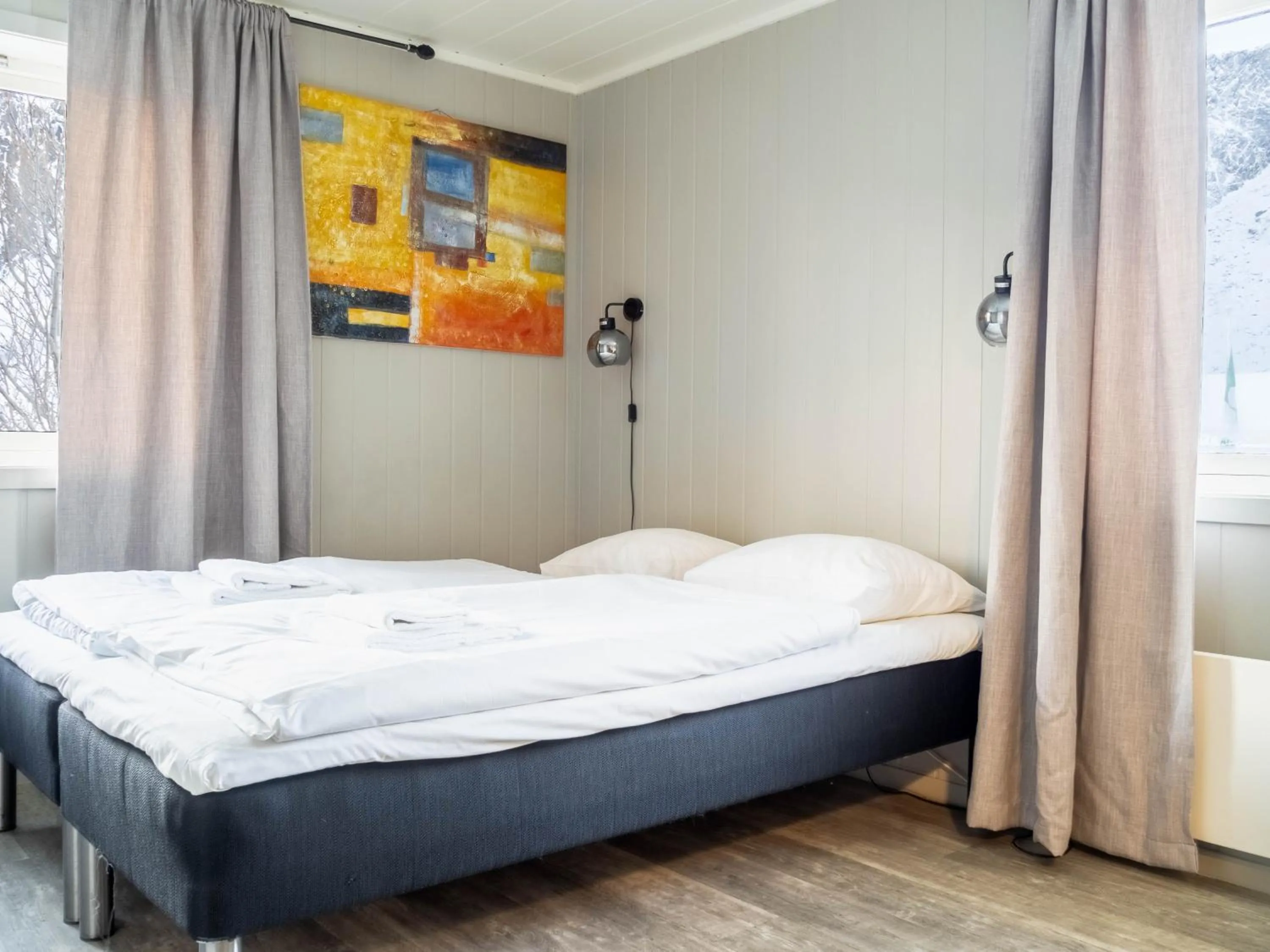 Bedroom, Bed in Lofoten Bed & Breakfast Reine - Rooms & Apartments