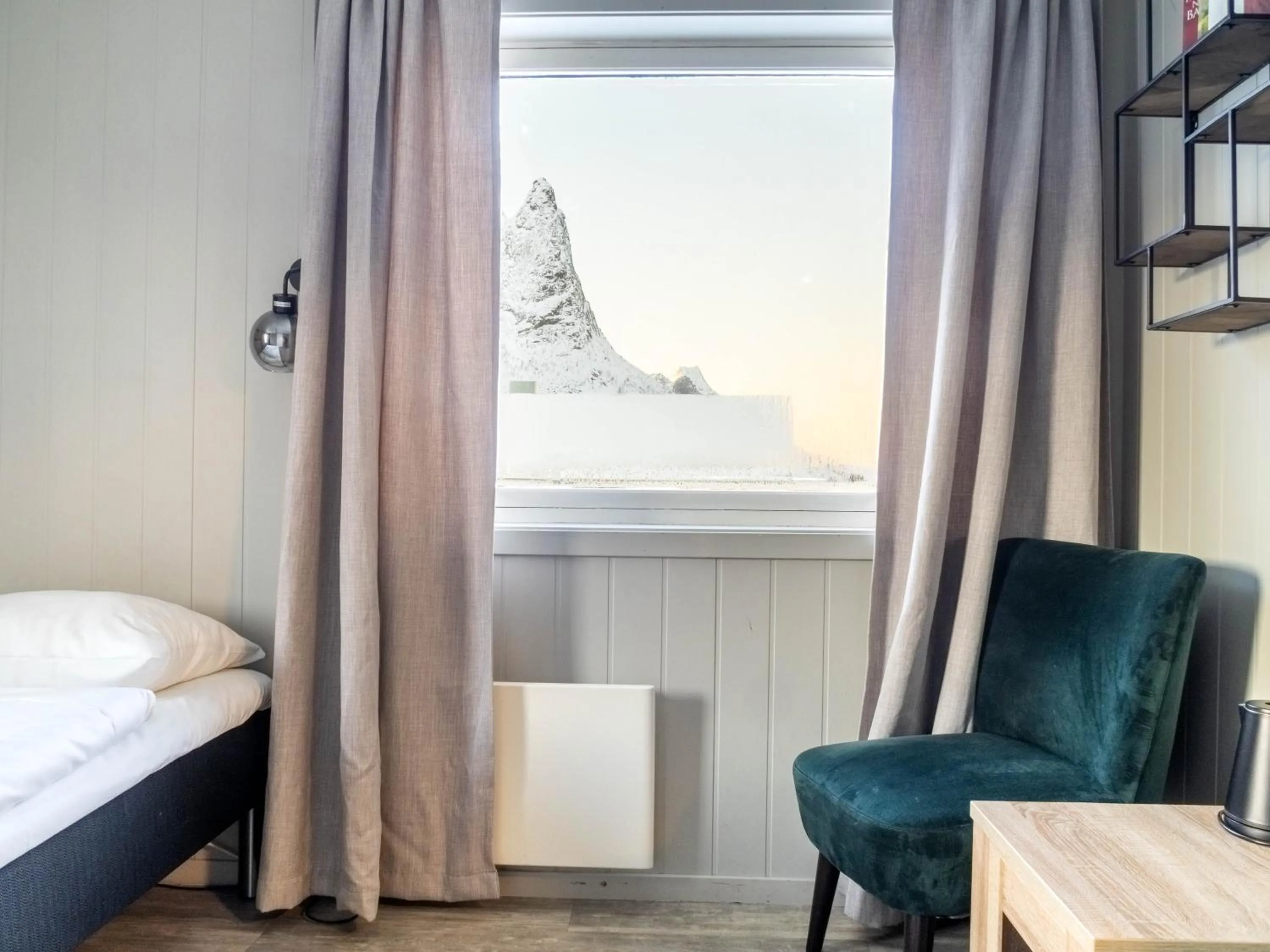 Bedroom, Bed in Lofoten Bed & Breakfast Reine - Rooms & Apartments