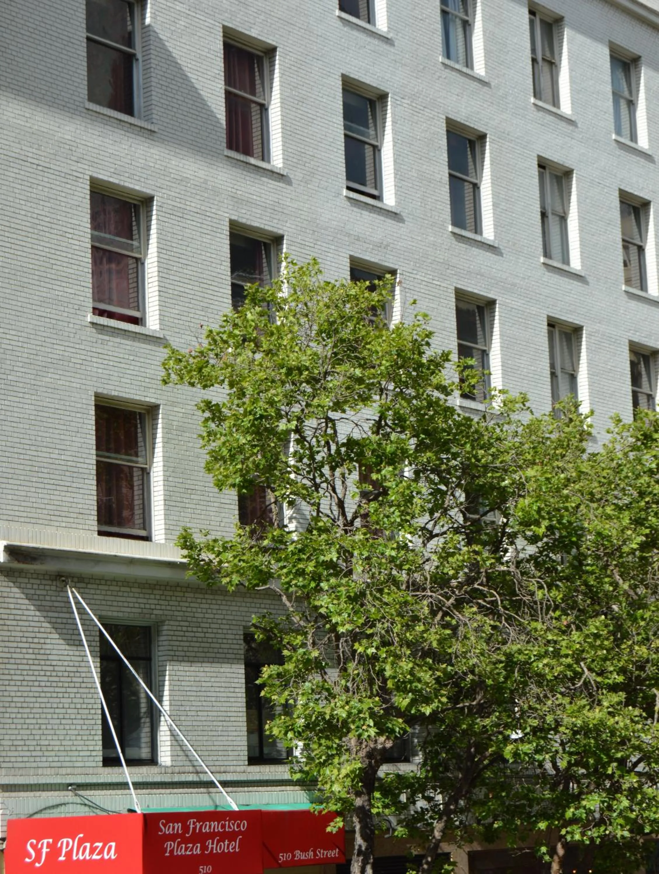 Property building in SF Plaza Hotel