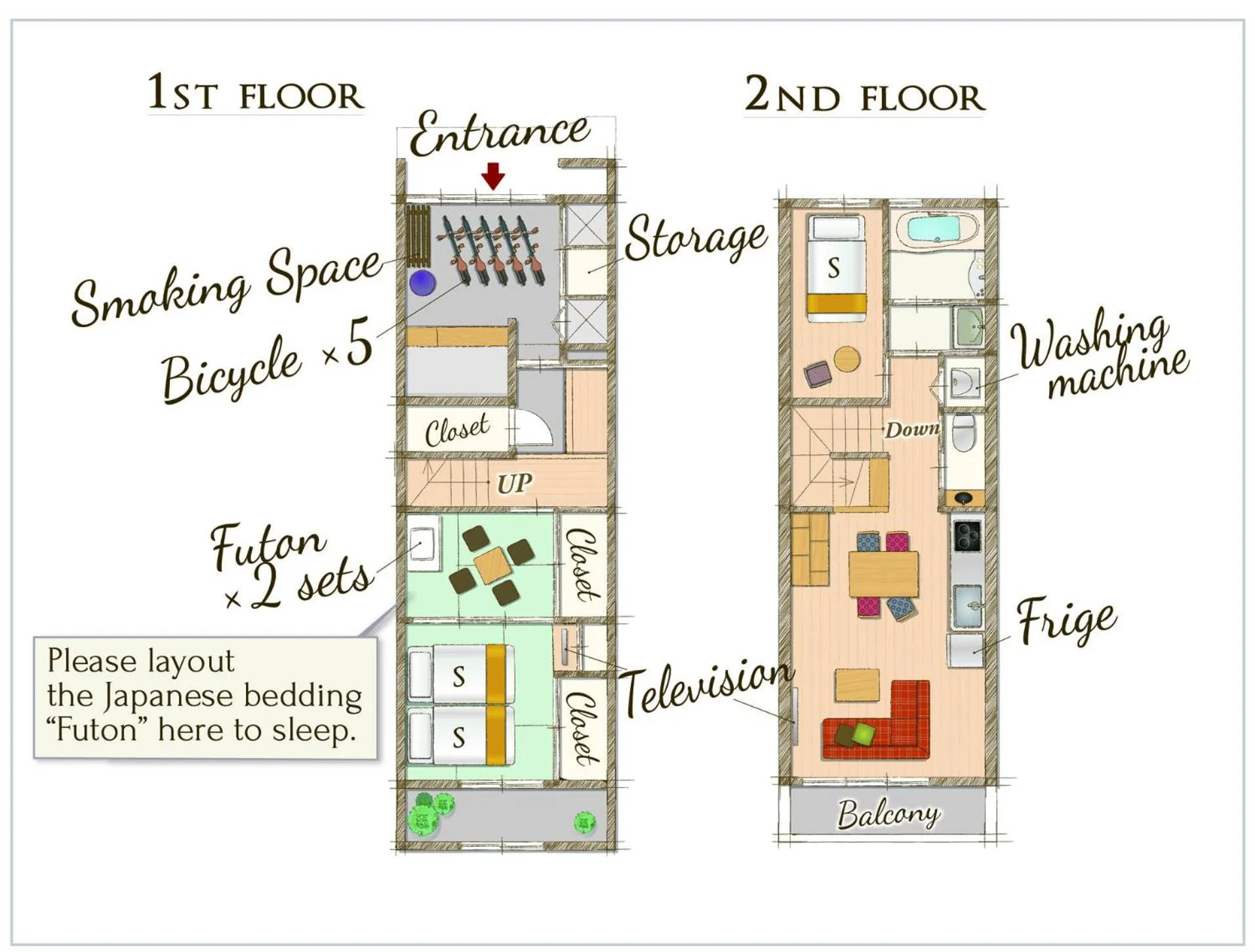 Floor plan in RESI STAY Anekoji