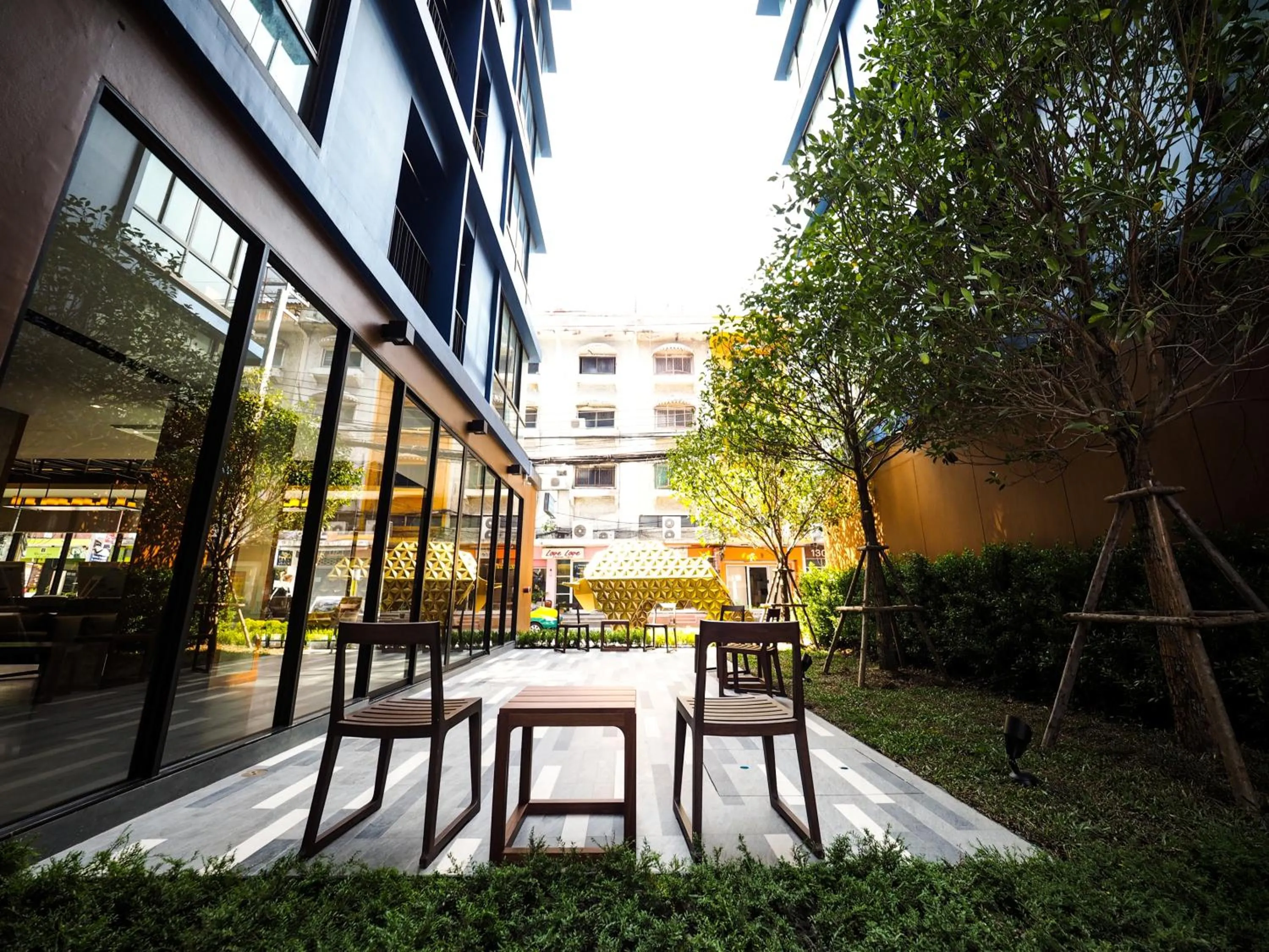 Garden view in 130 Hotel & Residence Bangkok