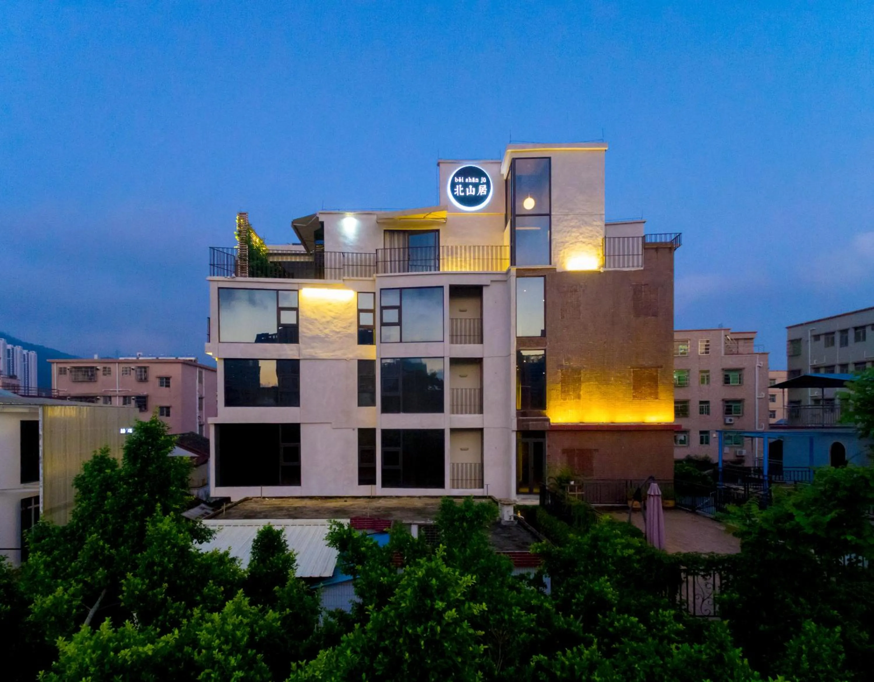 Bird's eye view in Zhuhai Bei Shan Ju Art Hotel