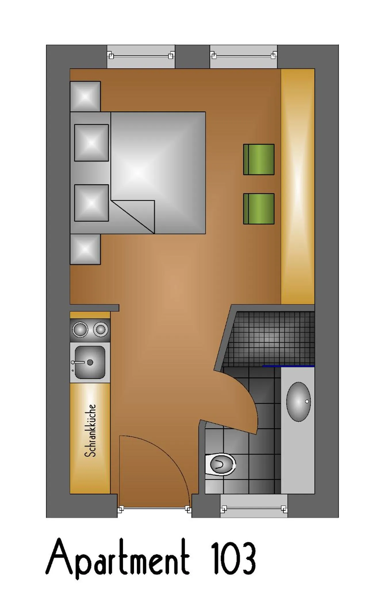 Floor plan in Apart-Hotel Heiligenthaler Hof