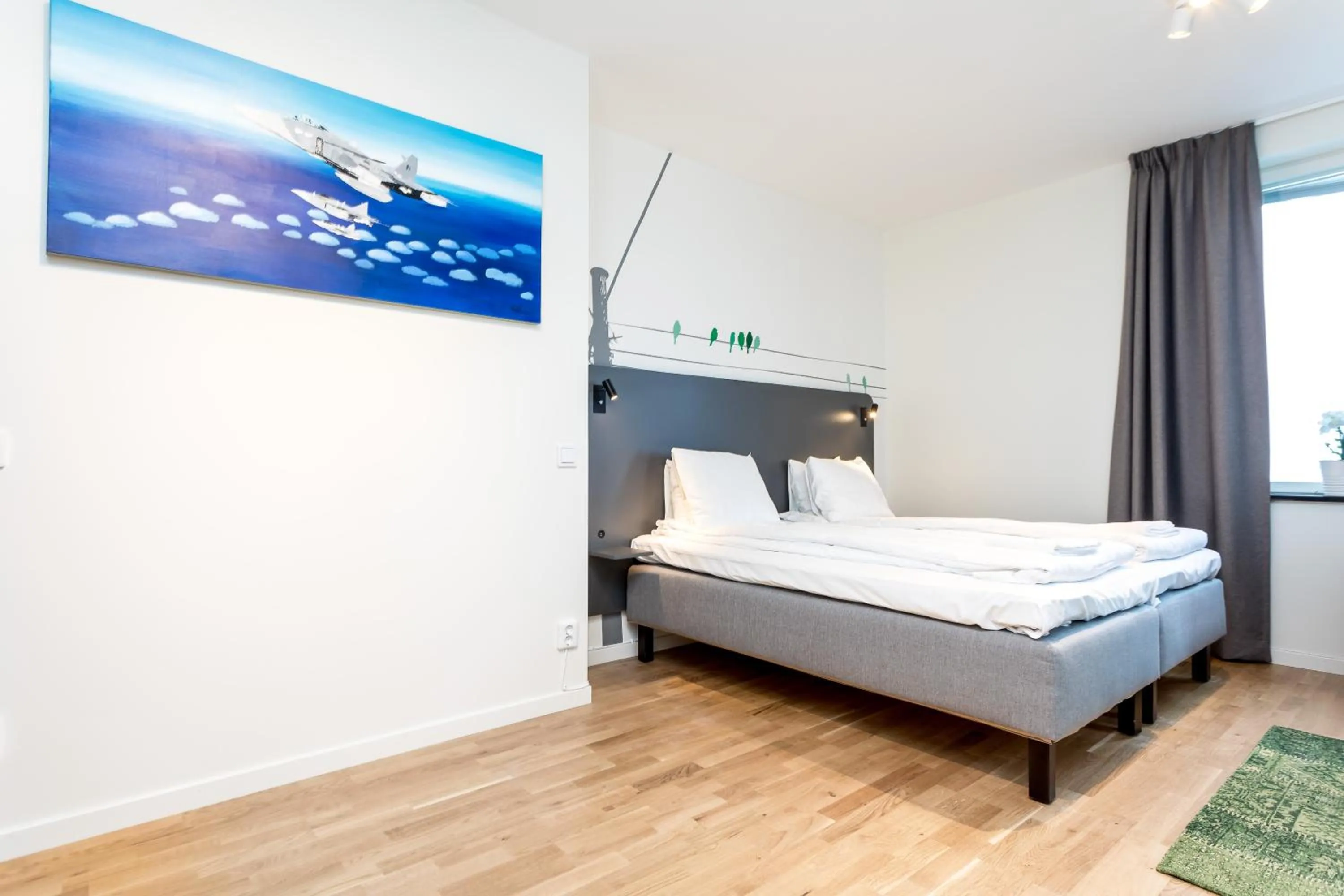 Bed in ApartDirect Linköping Arena