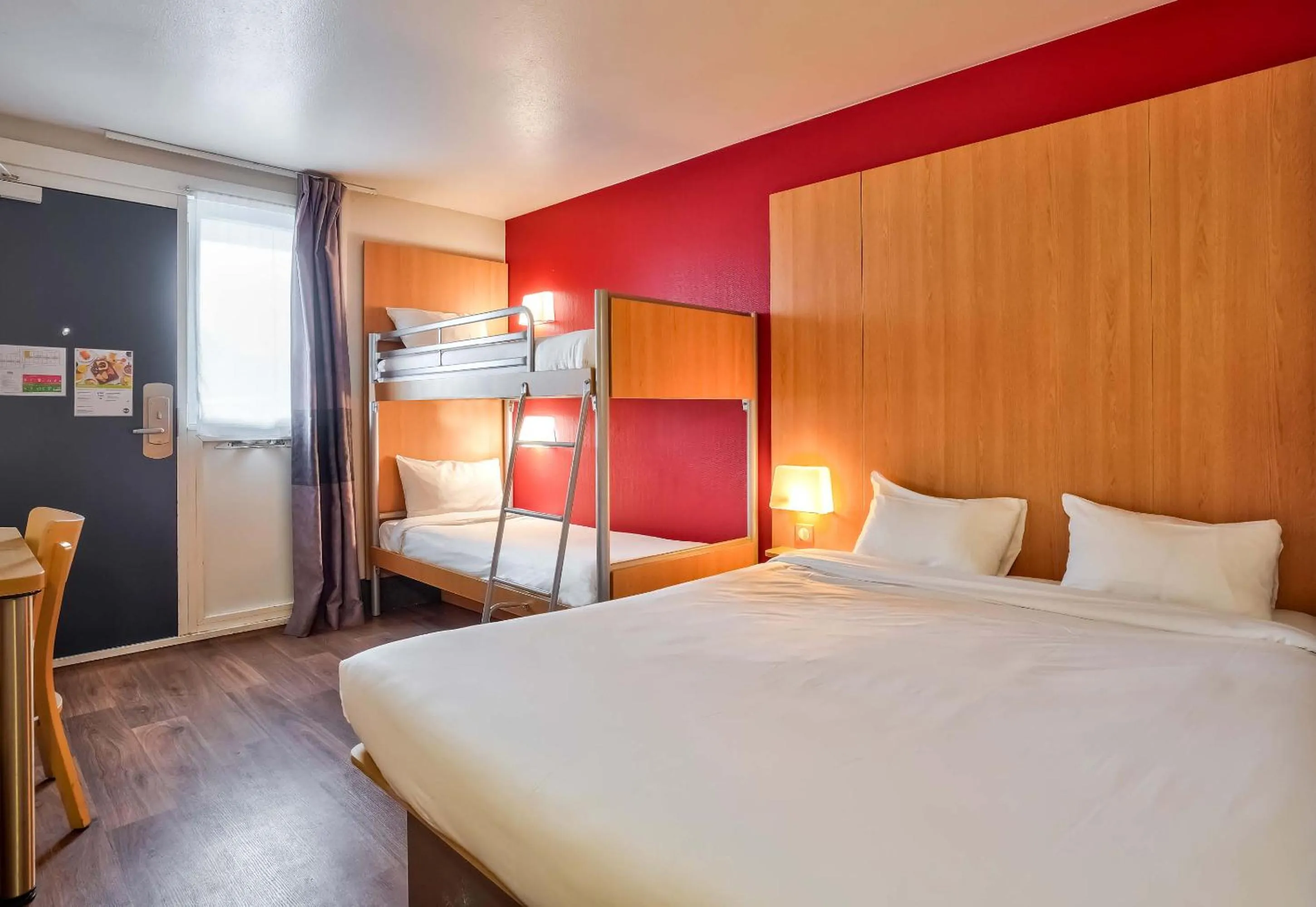 Bedroom, Bed in B&B HOTEL Herblay