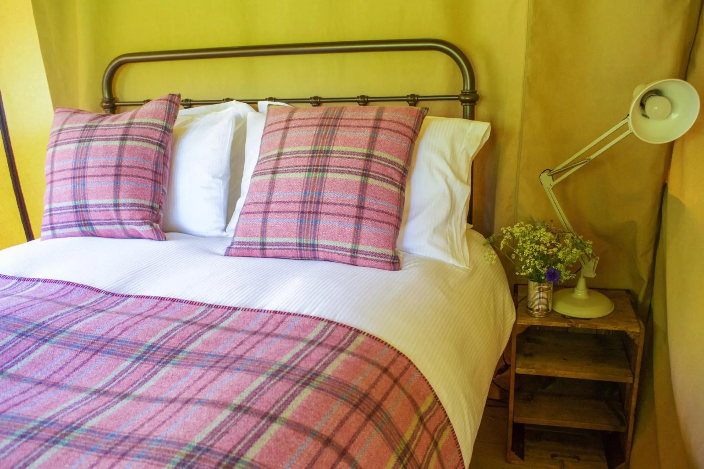 Bed in Llan-Y-Coed Farm Stay