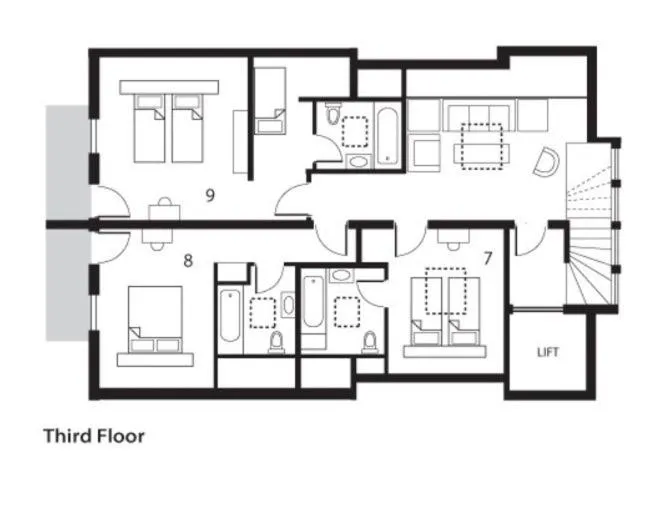 Floor plan in Altitude Lodge